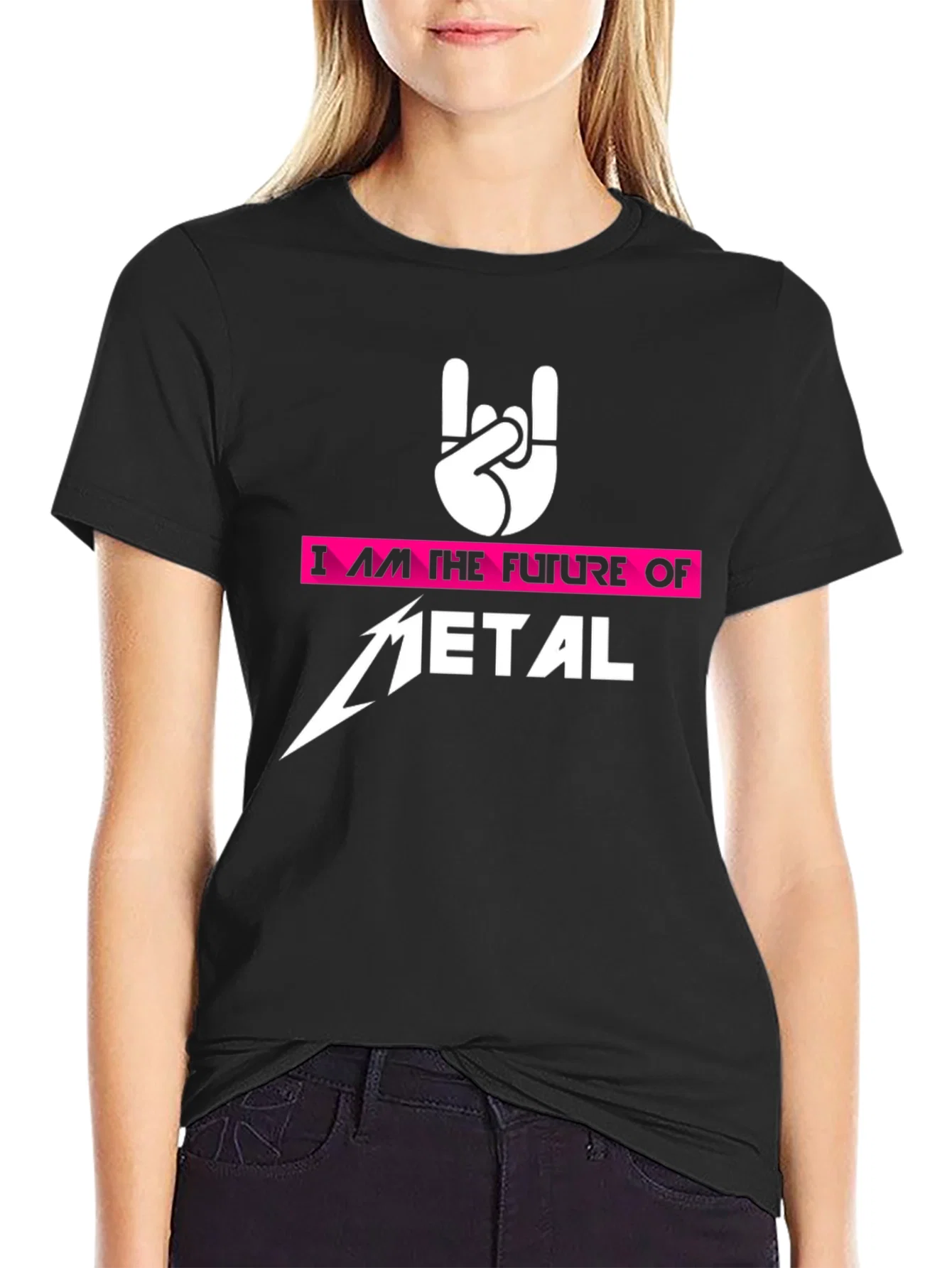 Rebbecca I Am the Future of Metal Rock T-Shirt