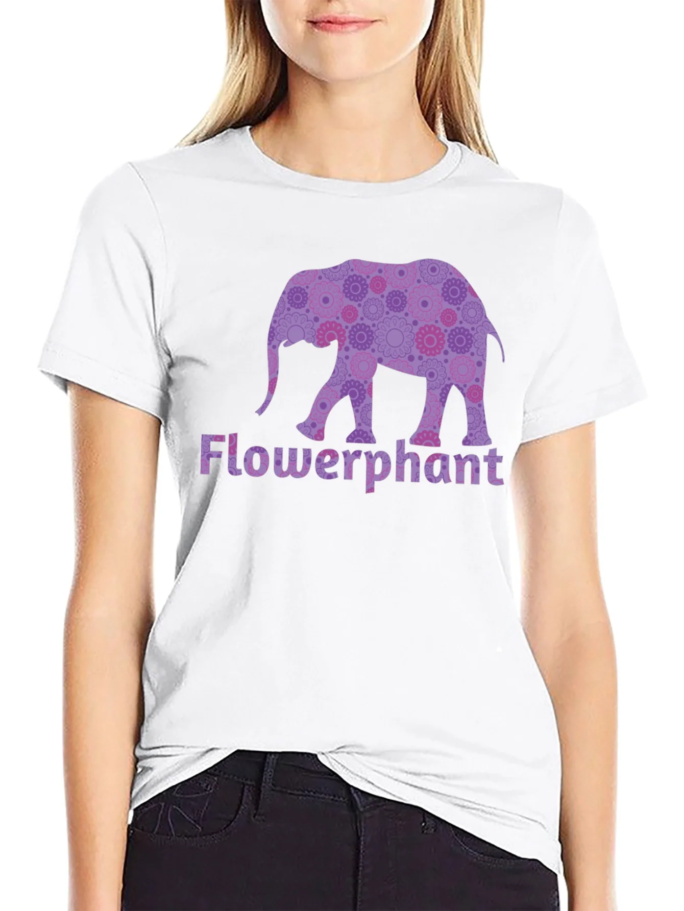 Camiseta Negra Flowerphant