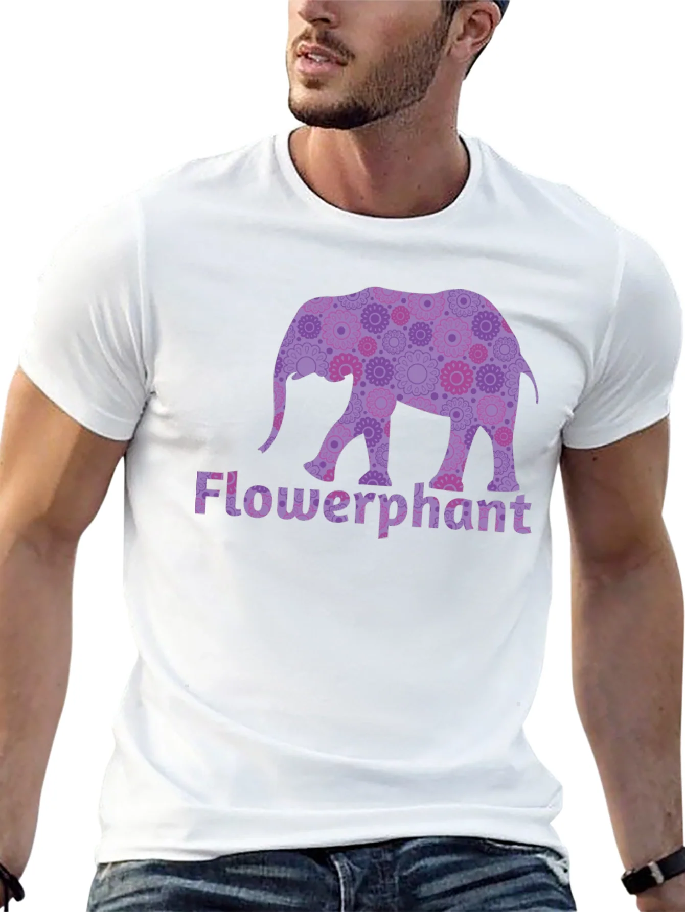 Camiseta Negra Flowerphant