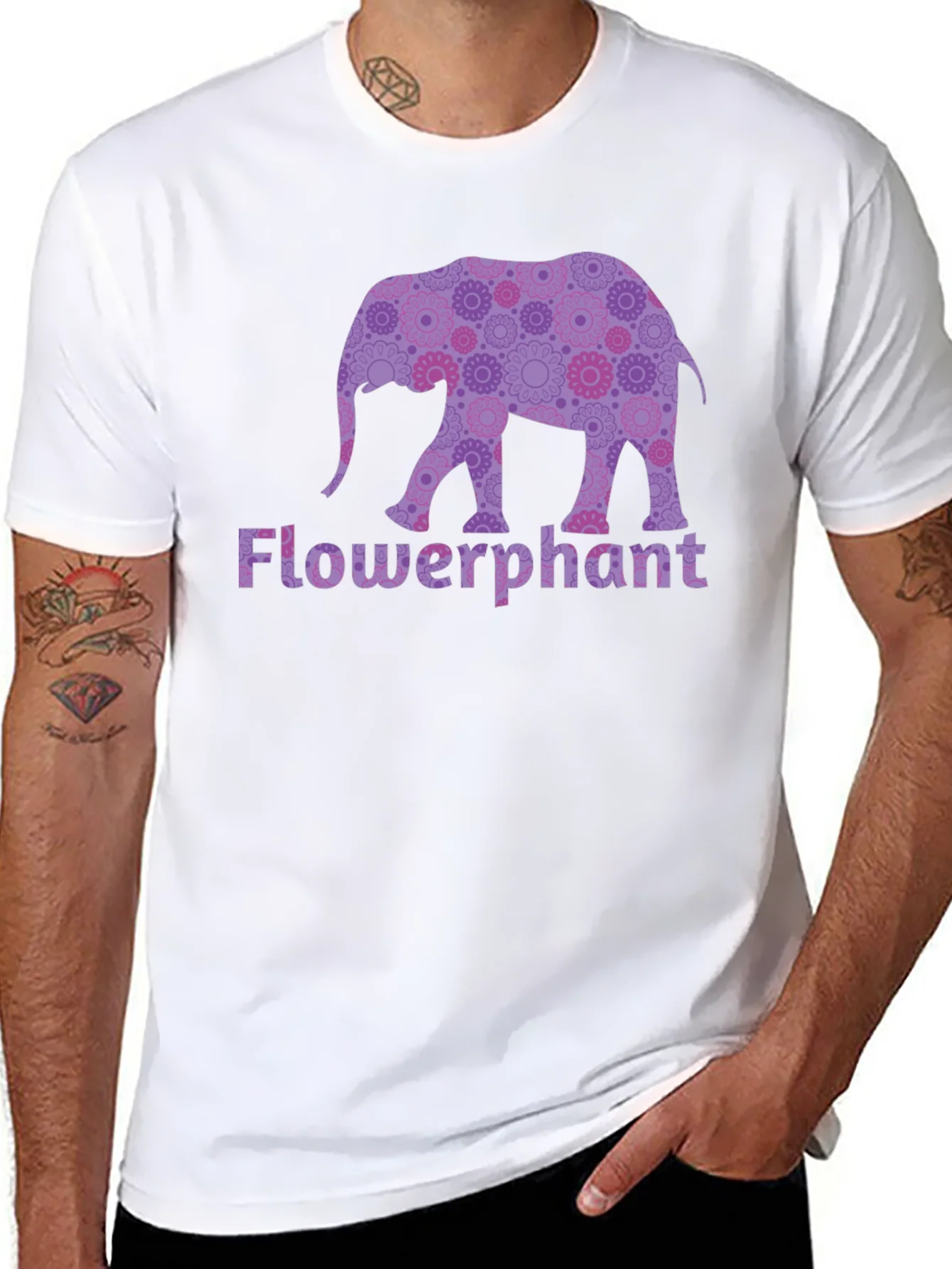 Camiseta Negra Flowerphant