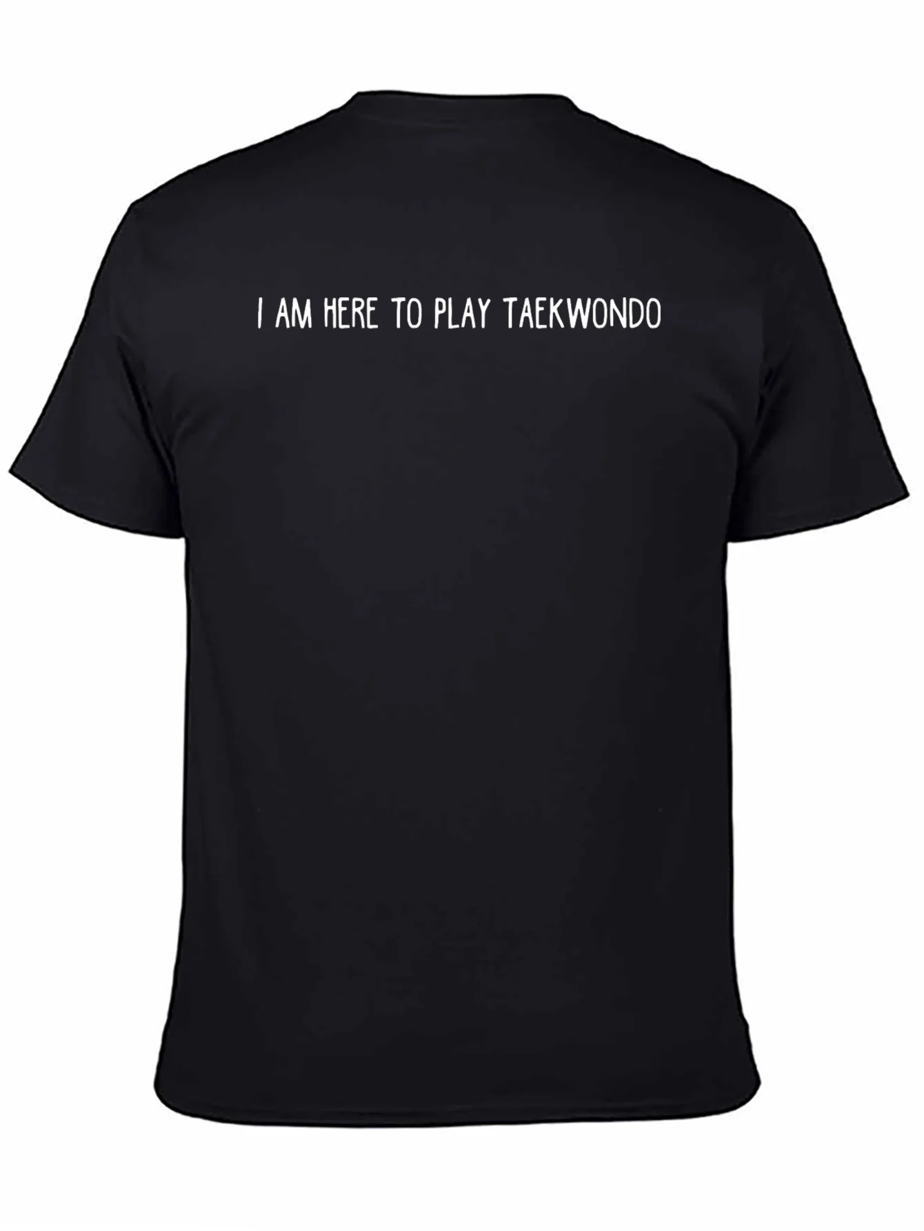 Camiseta Negra con Texto Taekwondo