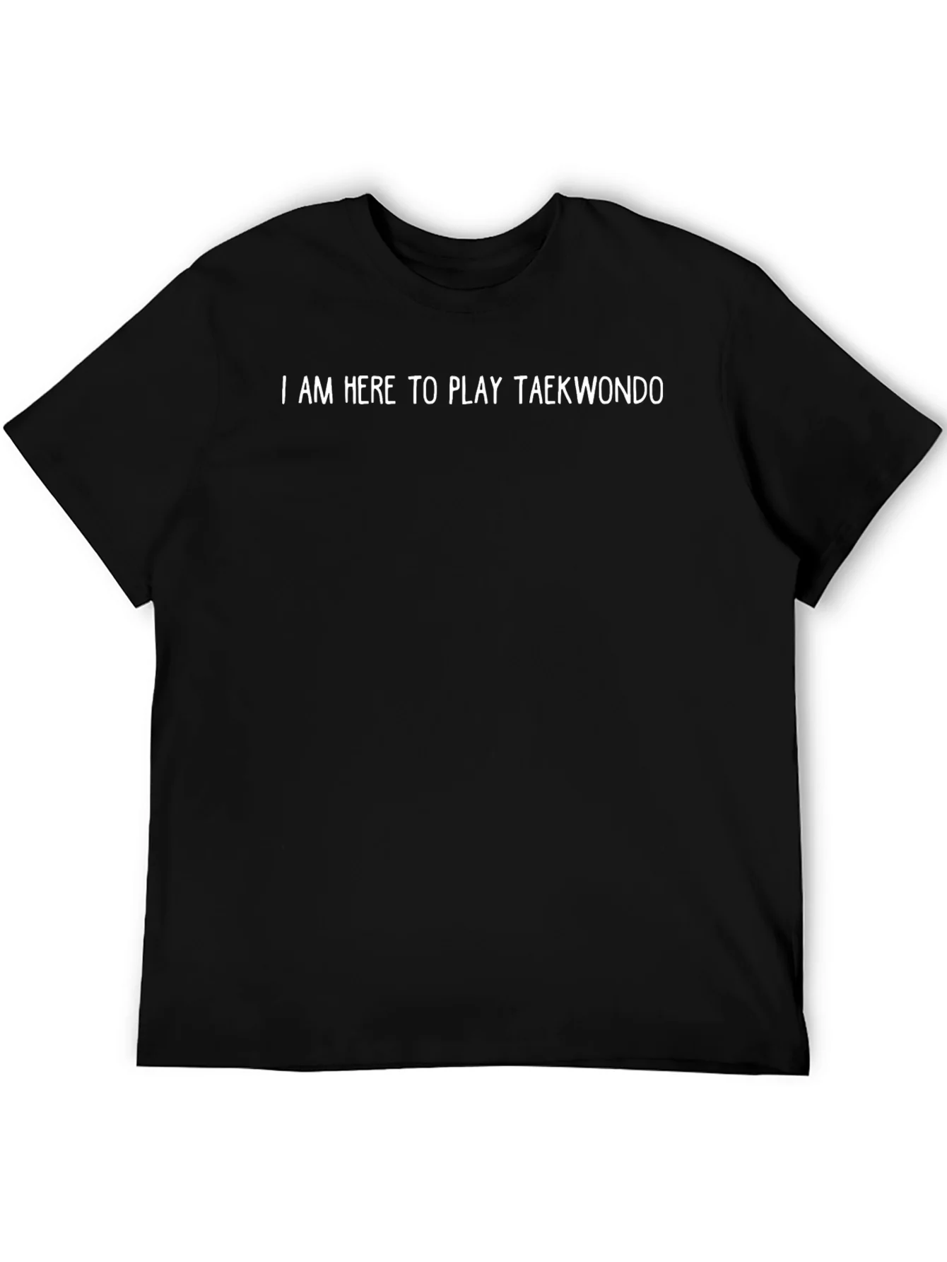 Camiseta Negra con Texto Taekwondo