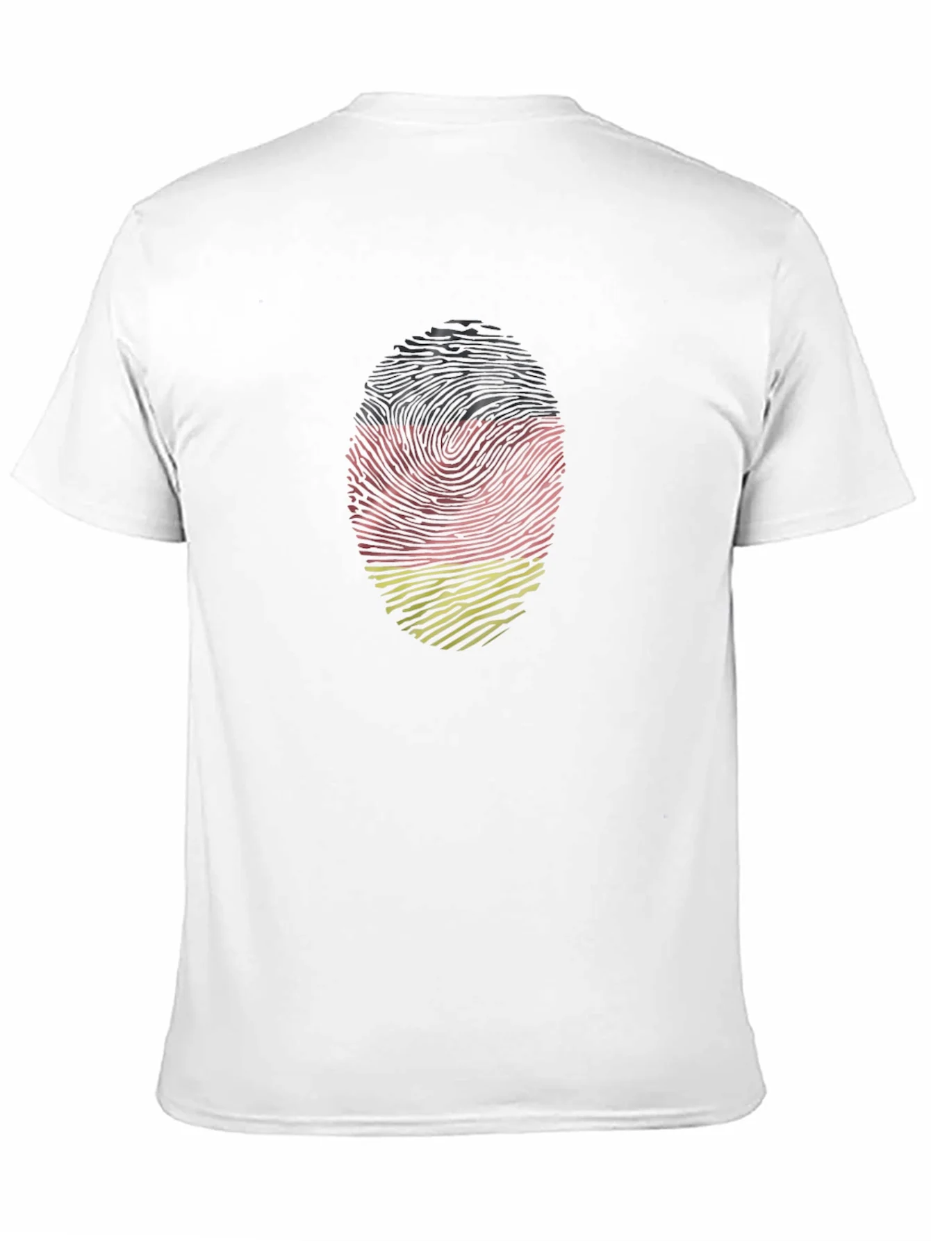 Rebbecca German Fingerprint Flag T-Shirt - Black
