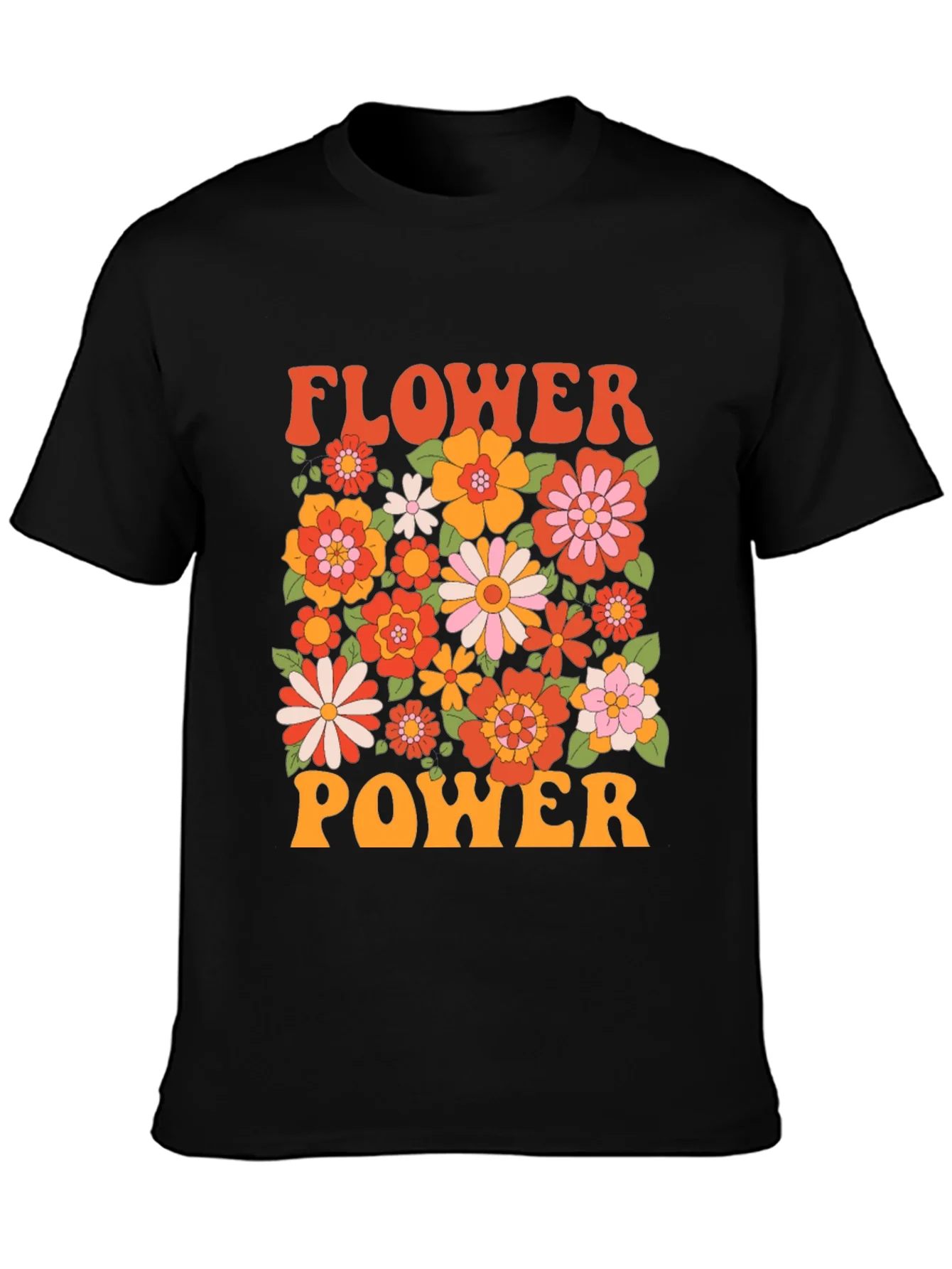 Rebbecca Retro Flower Power Graphic T-Shirt