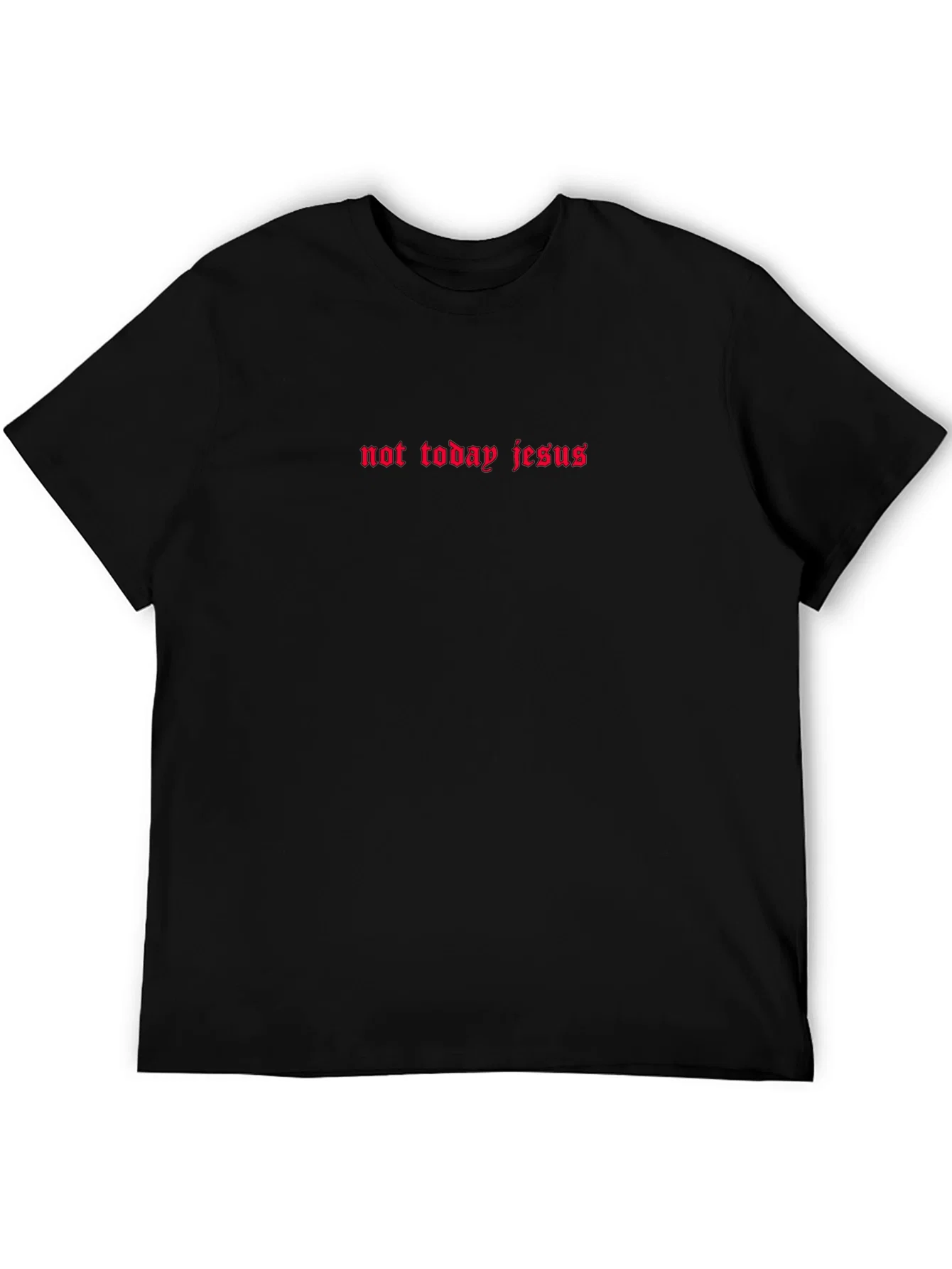 Rebbecca Not Today Jesus Graphic Tee - Black