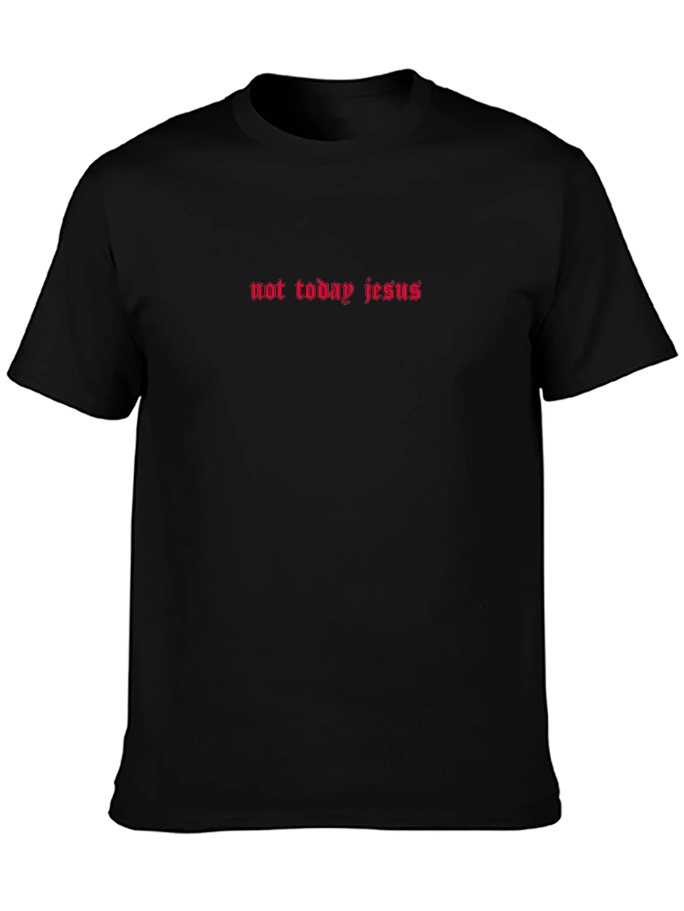 Rebbecca Not Today Jesus Graphic Tee - Black