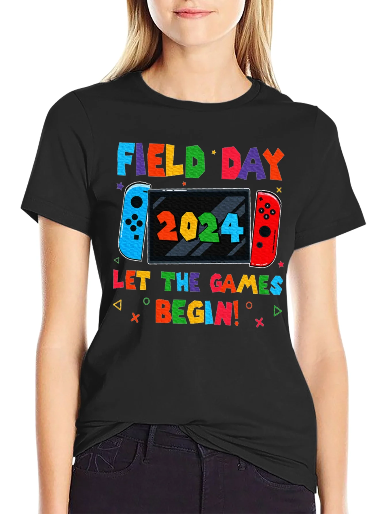Camiseta Negra Field Day 2024 Juegos