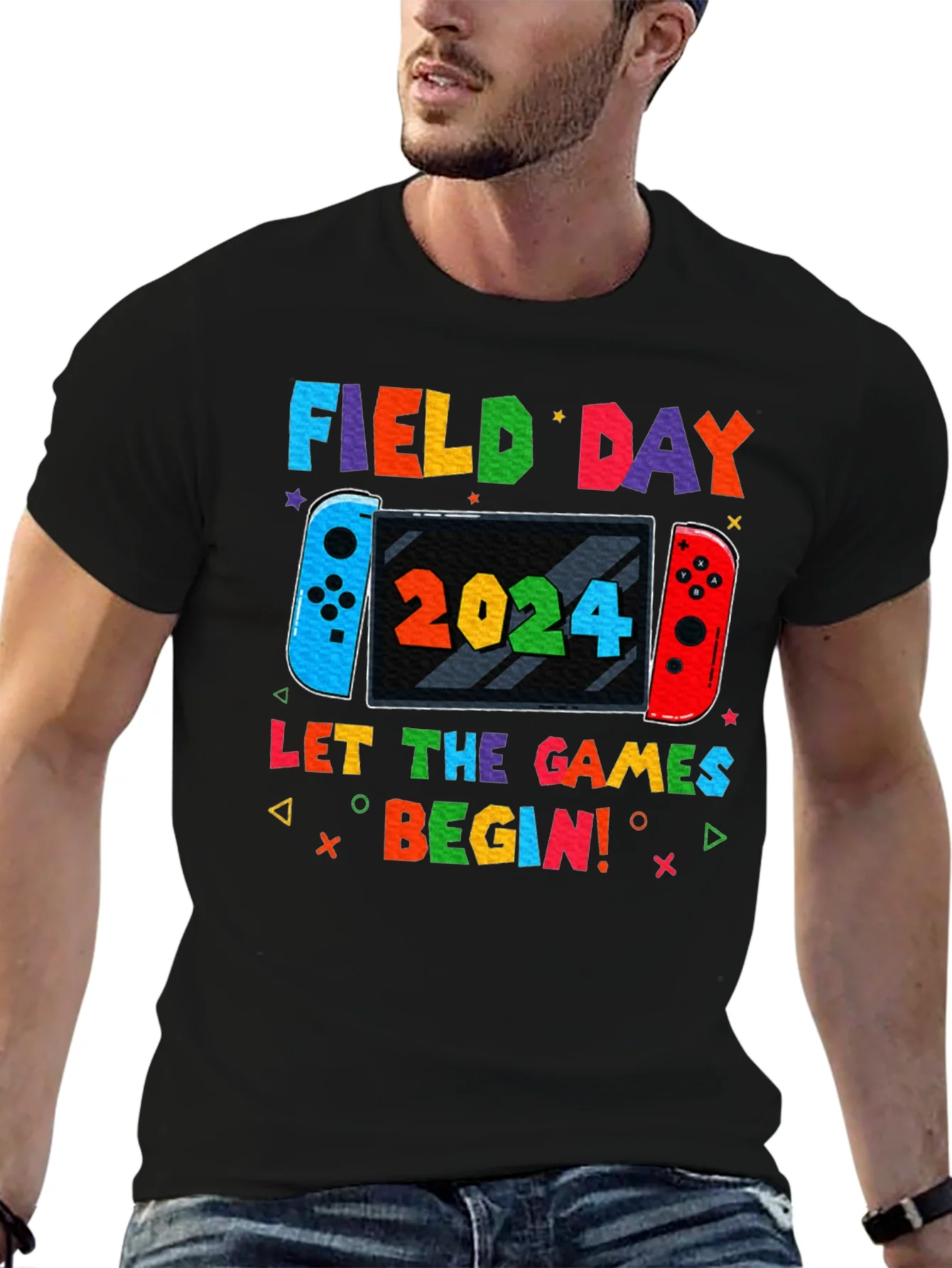 Camiseta Negra Field Day 2024 Juegos