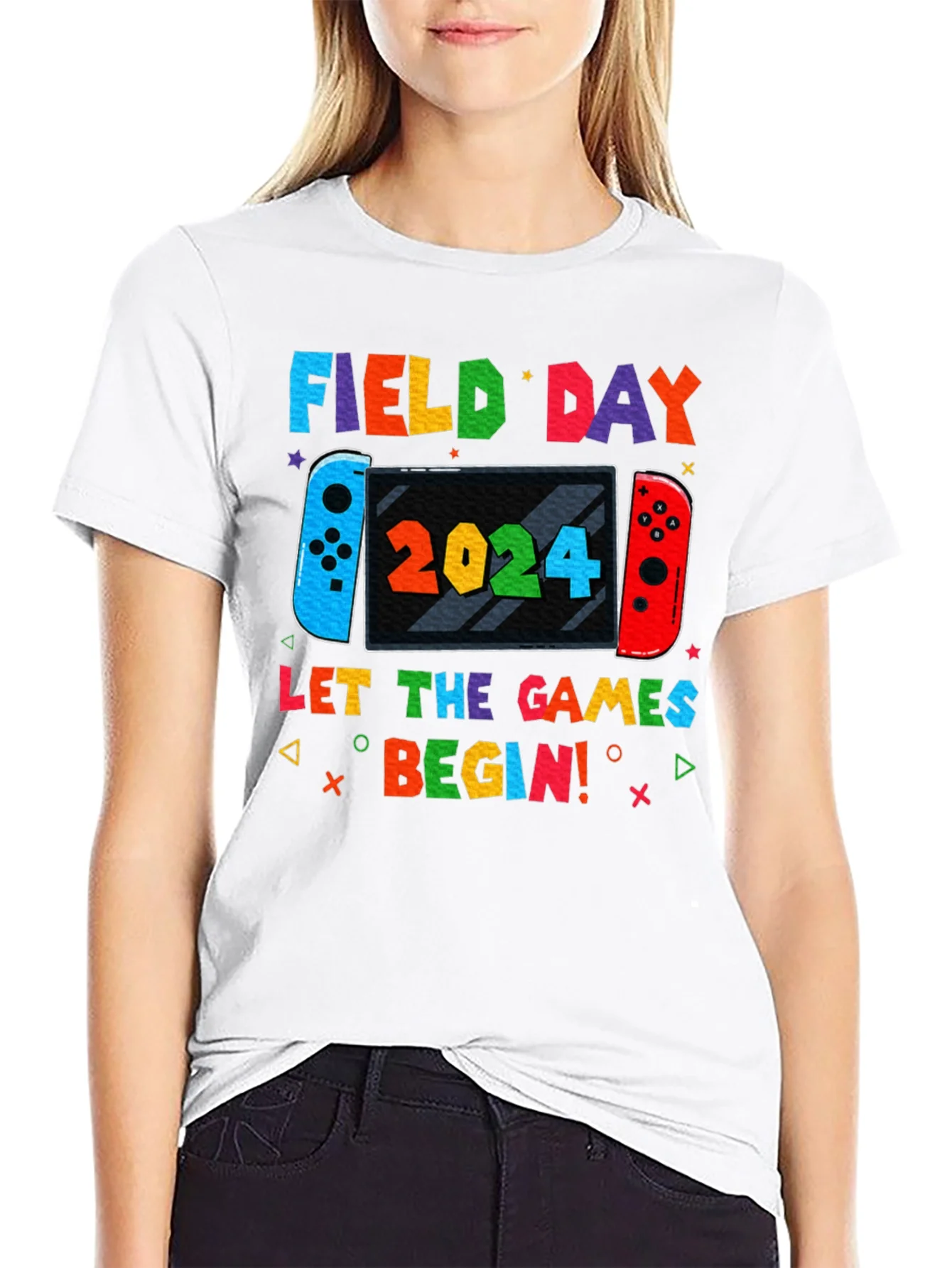 Camiseta Negra Field Day 2024 Juegos