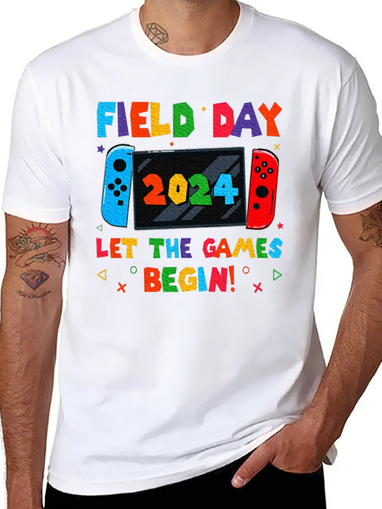 Camiseta Negra Field Day 2024 Juegos