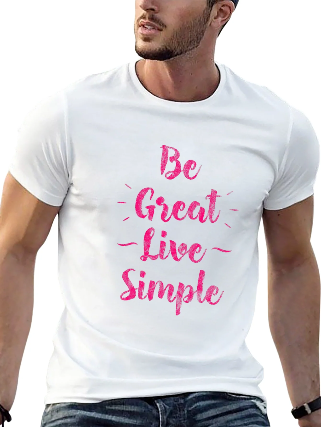 Rebbecca Be Great Live Simple Graphic Tee