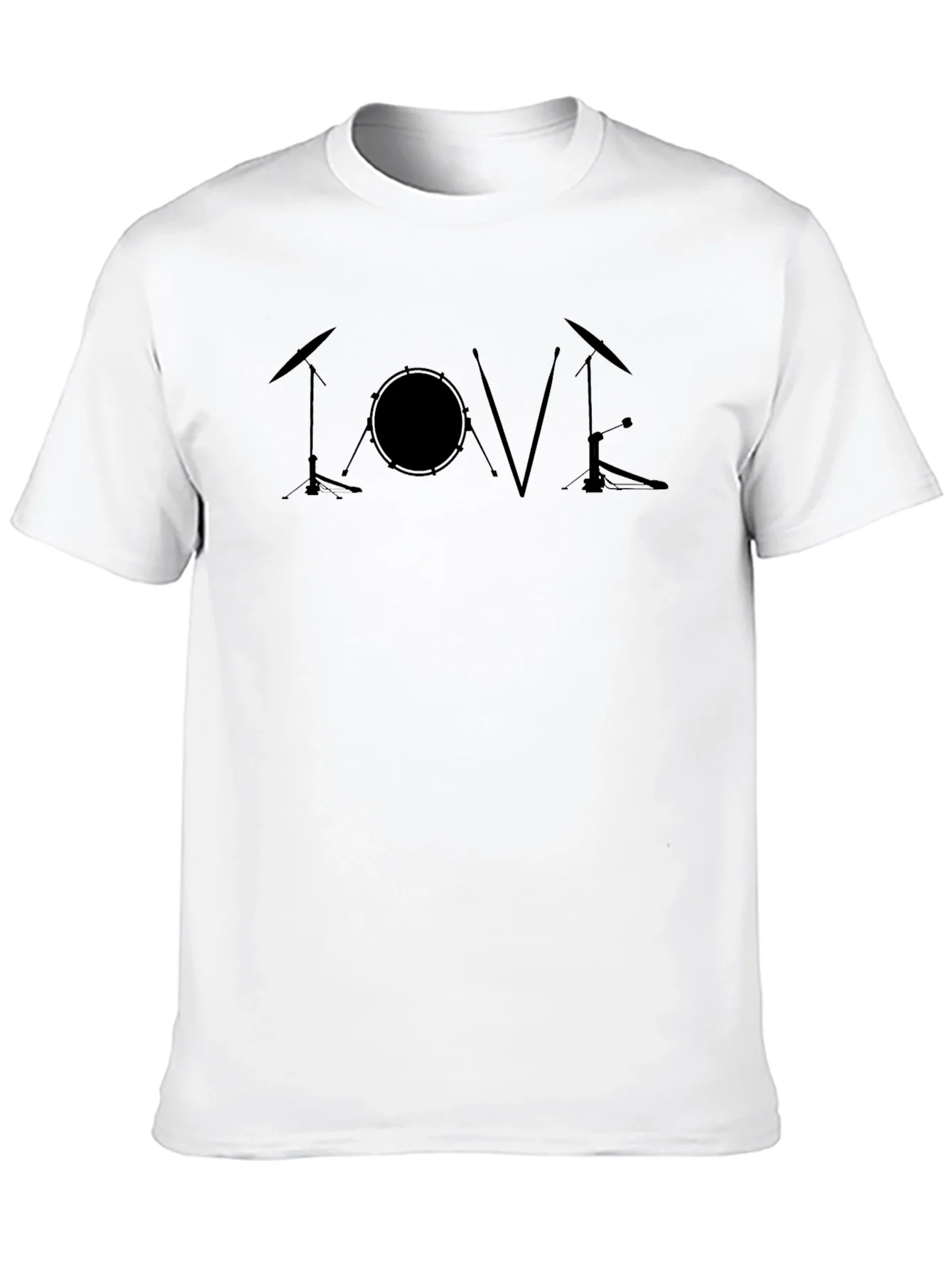 Rebbecca Love Drums Black T-Shirt - Music Lover Tee