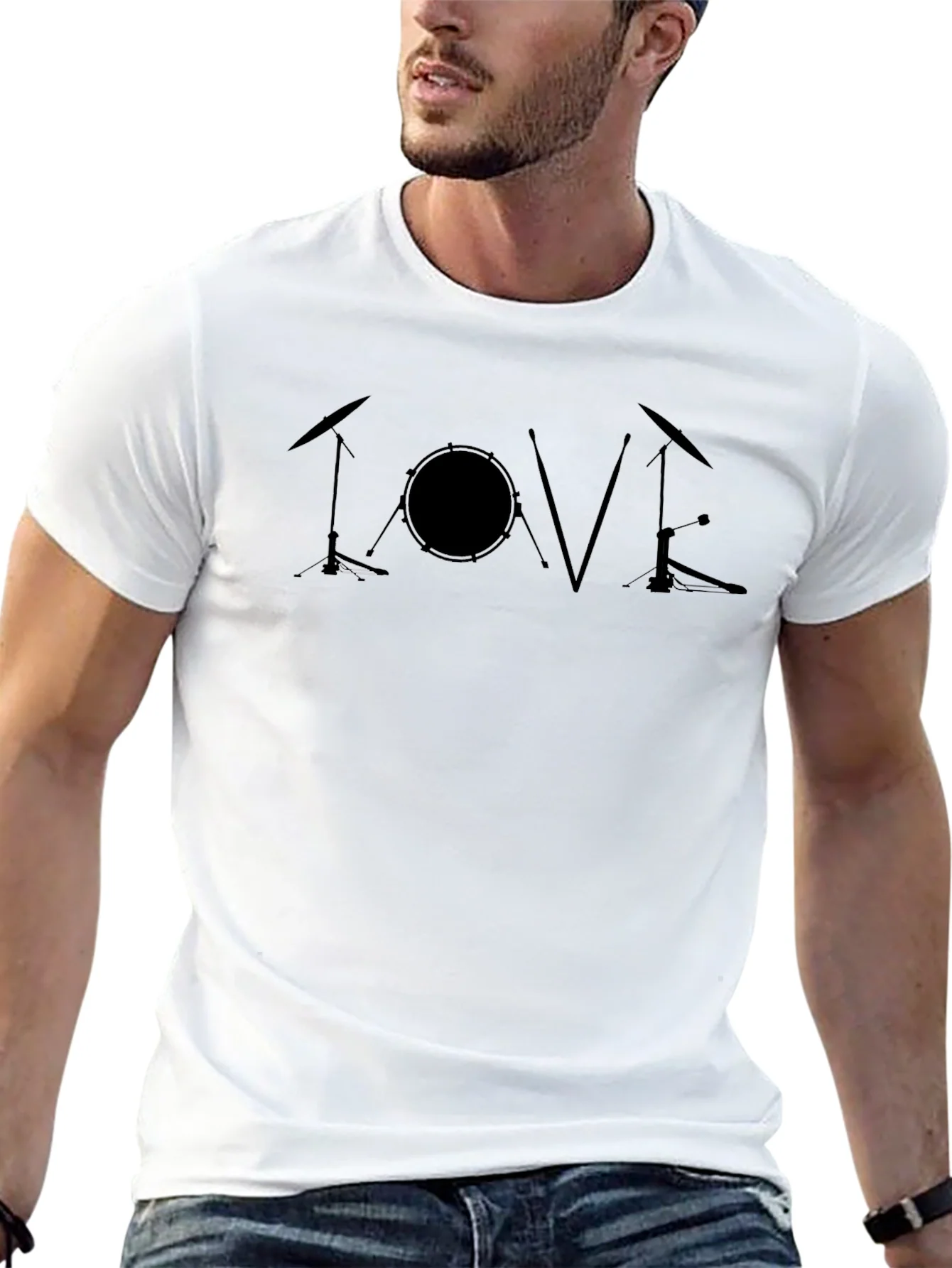 Rebbecca Love Drums Black T-Shirt - Music Lover Tee