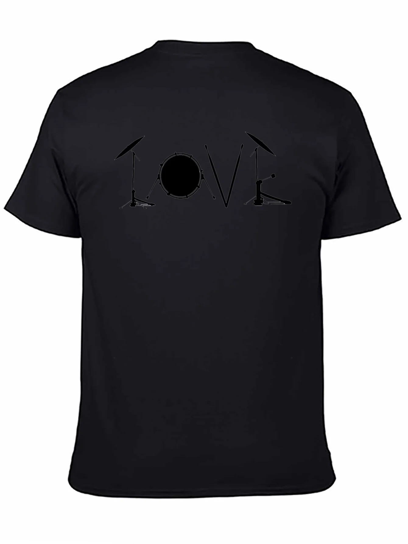 Rebbecca Love Drums Black T-Shirt - Music Lover Tee
