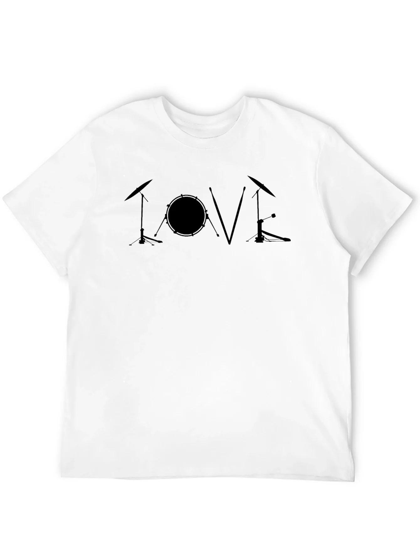 Rebbecca Love Drums Black T-Shirt - Music Lover Tee