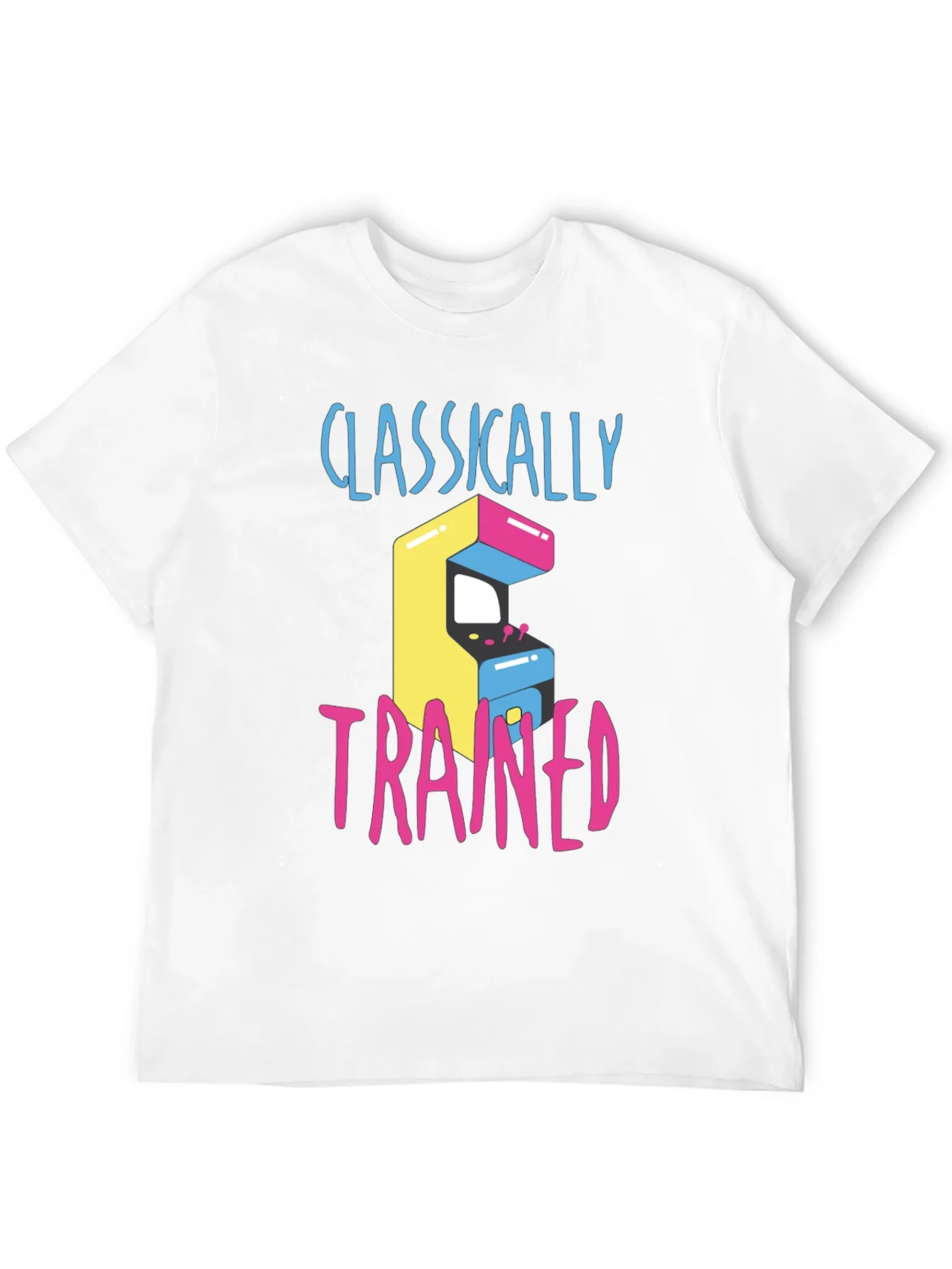 Camiseta Cl¨¢sica con Dise?o Arcade Retro