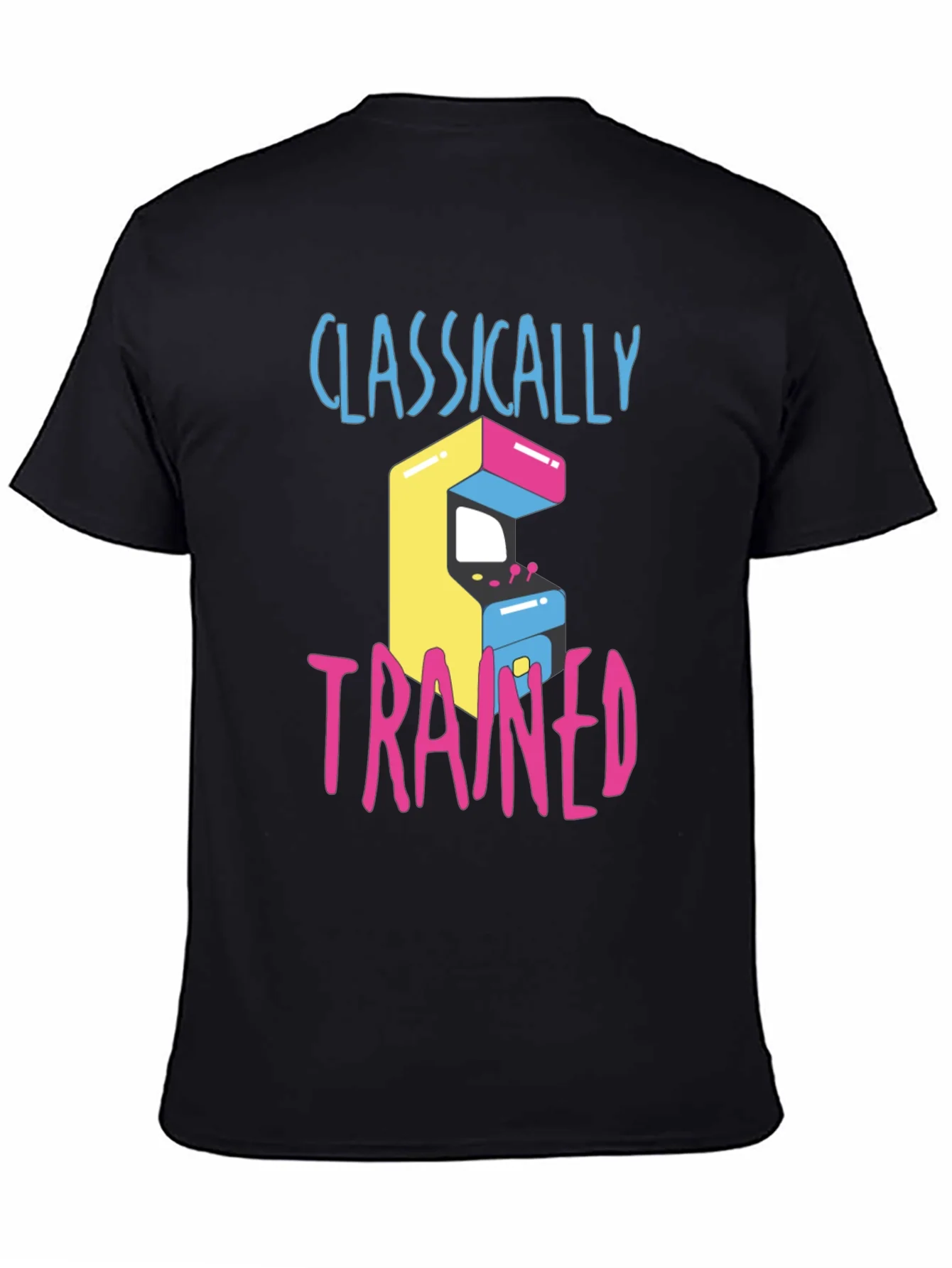 Camiseta Cl¨¢sica con Dise?o Arcade Retro