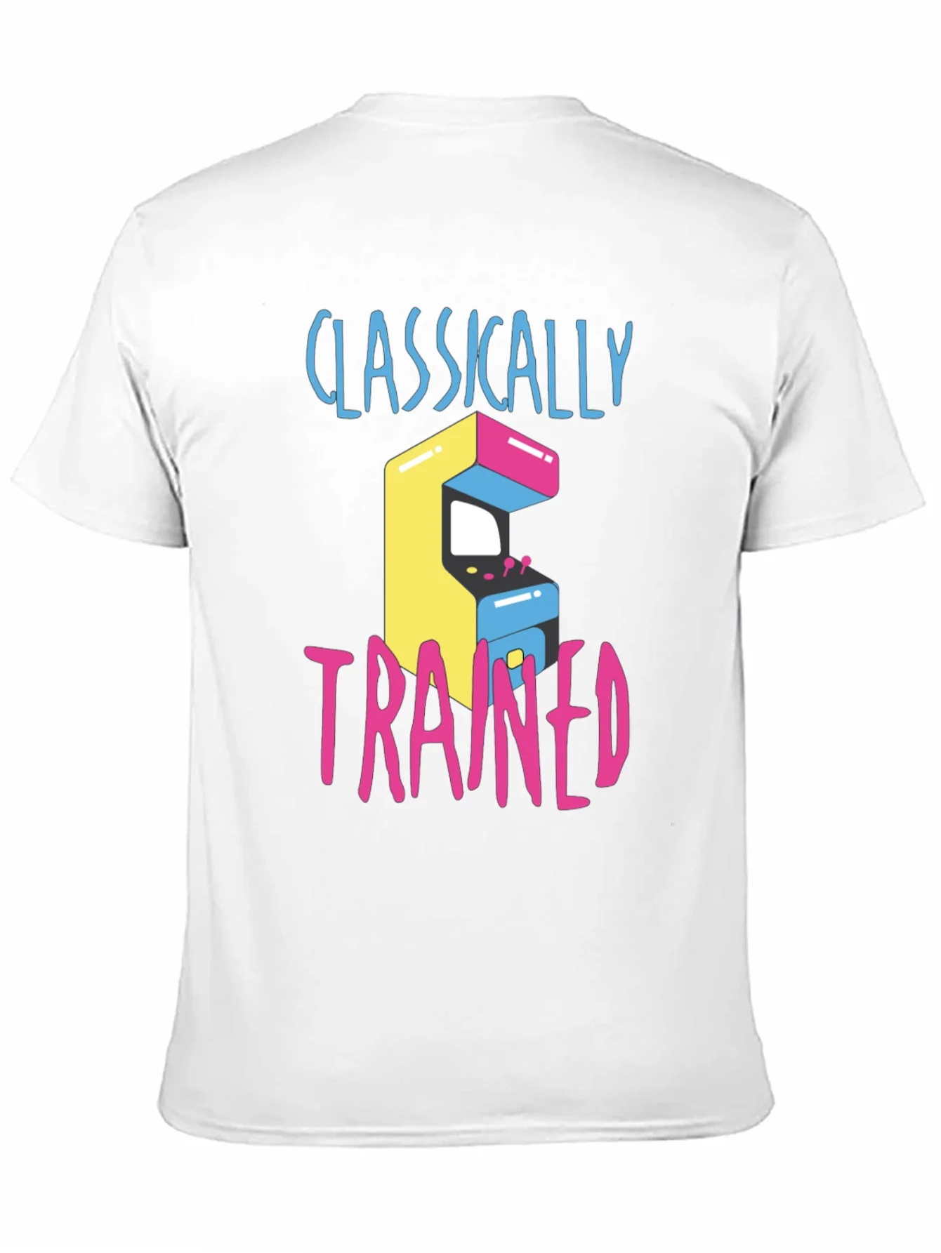 Camiseta Cl¨¢sica con Dise?o Arcade Retro