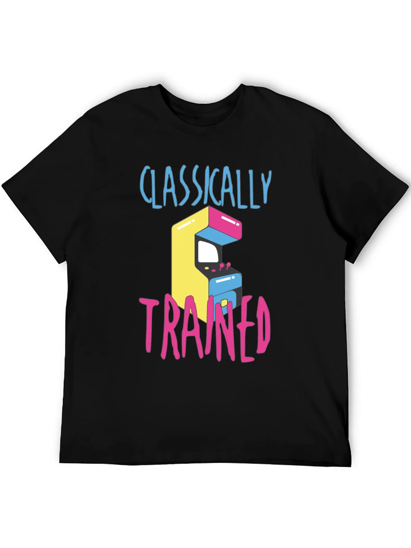 Camiseta Cl¨¢sica con Dise?o Arcade Retro