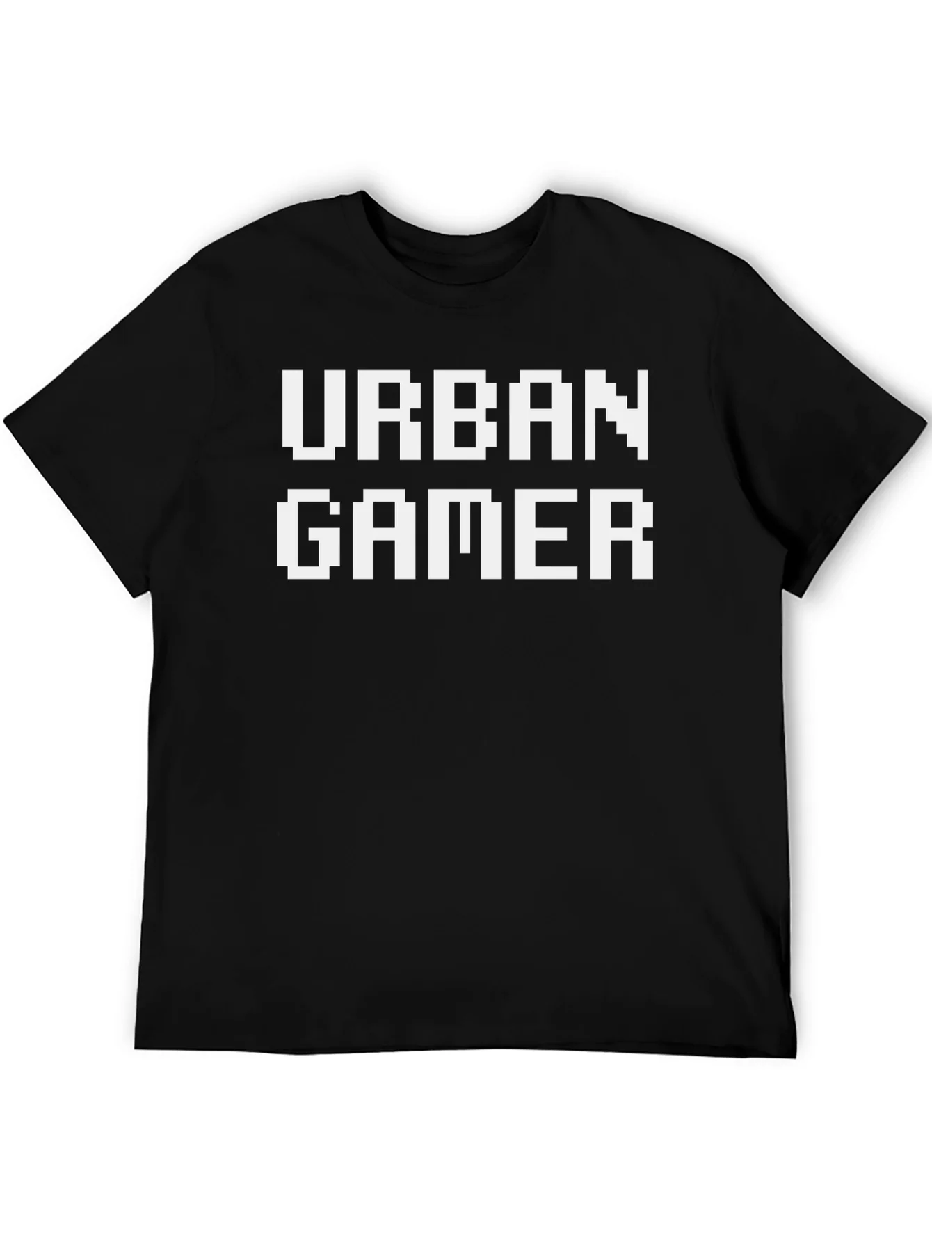 Rebbecca Urban Gamer Pixel Art T-Shirt - Black