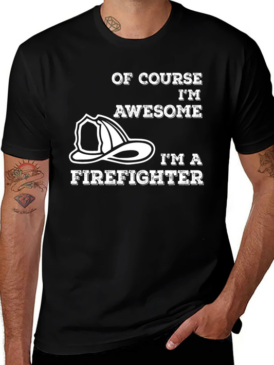 Rebbecca Awesome Firefighter T-Shirt - Black