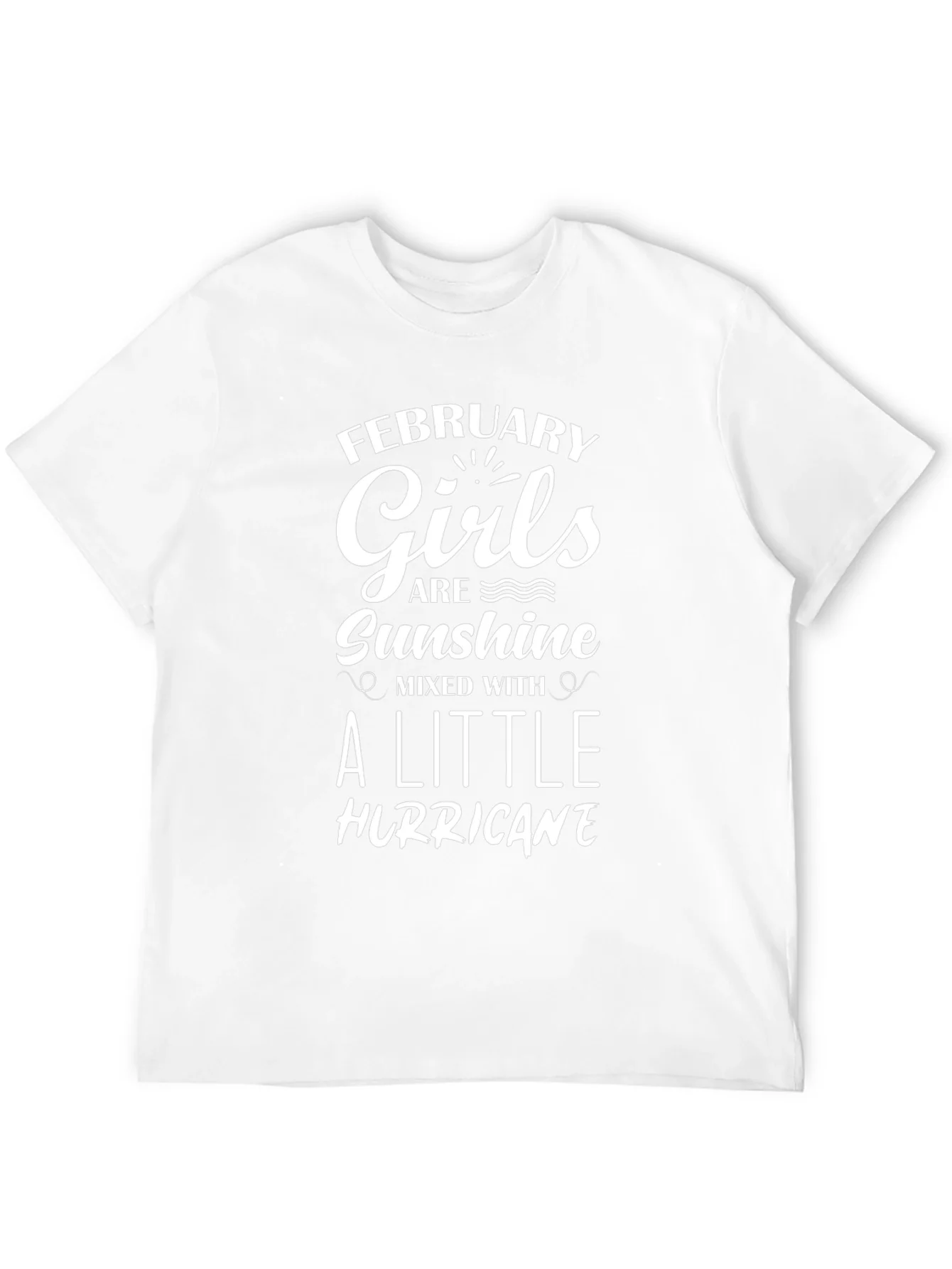 Camiseta Negra February Girls Are Sunshine