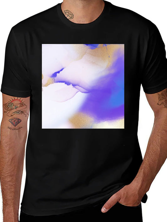Camiseta Negra con Dise?o Abstracto Moderno