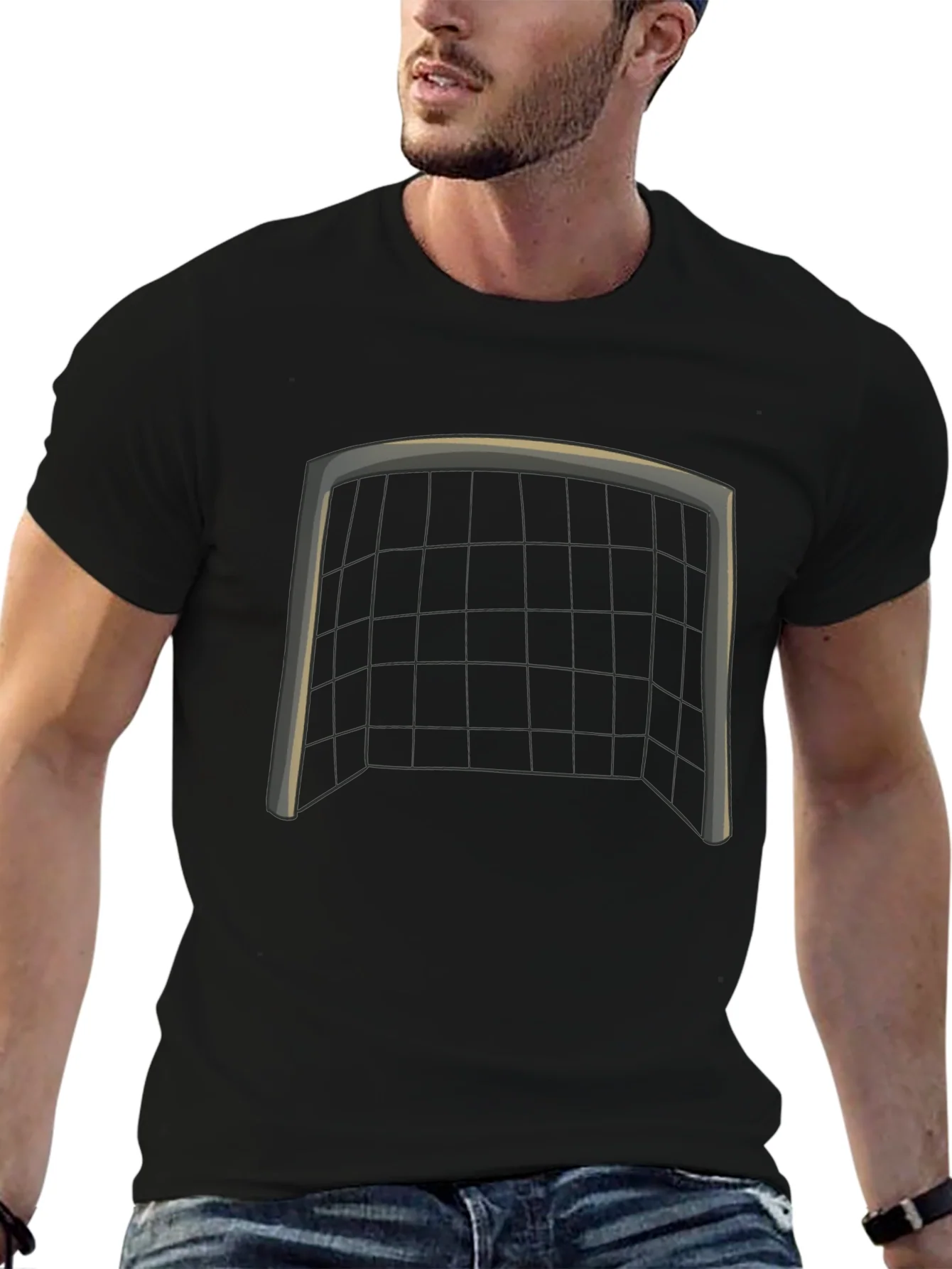 Camiseta Negra con Dise?o de Porter¨ªa