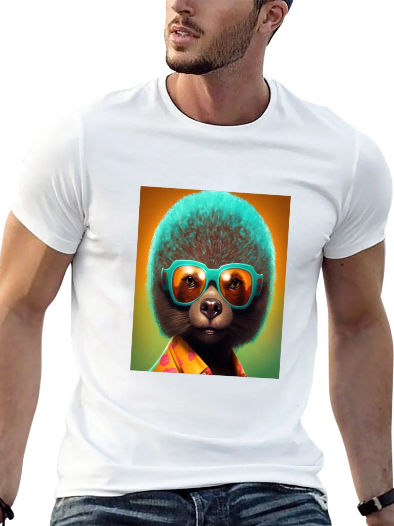Rebbecca Cool Sloth Tee: Tropical Vibes