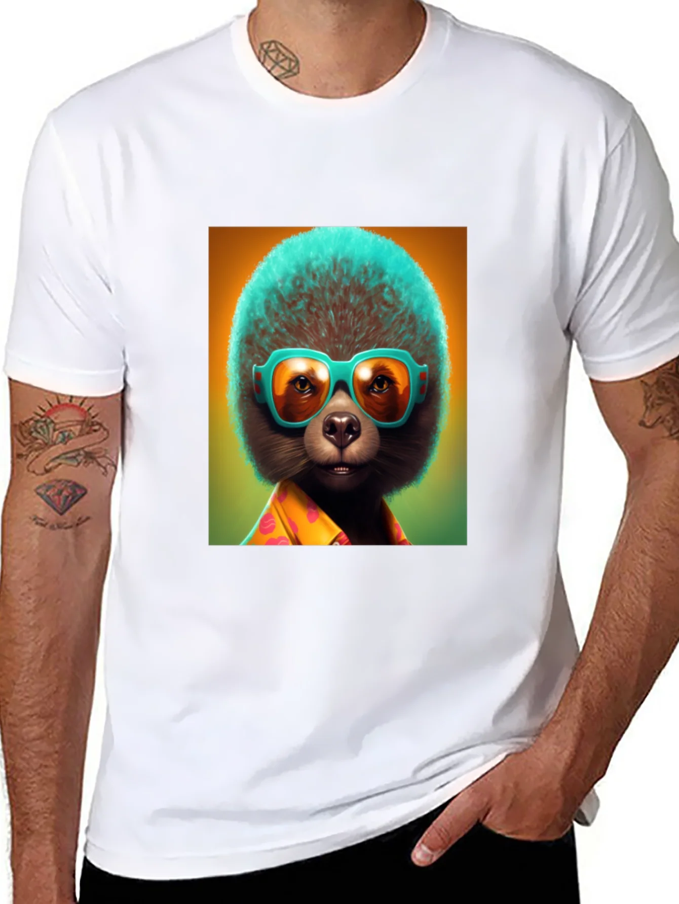 Rebbecca Cool Sloth Tee: Tropical Vibes