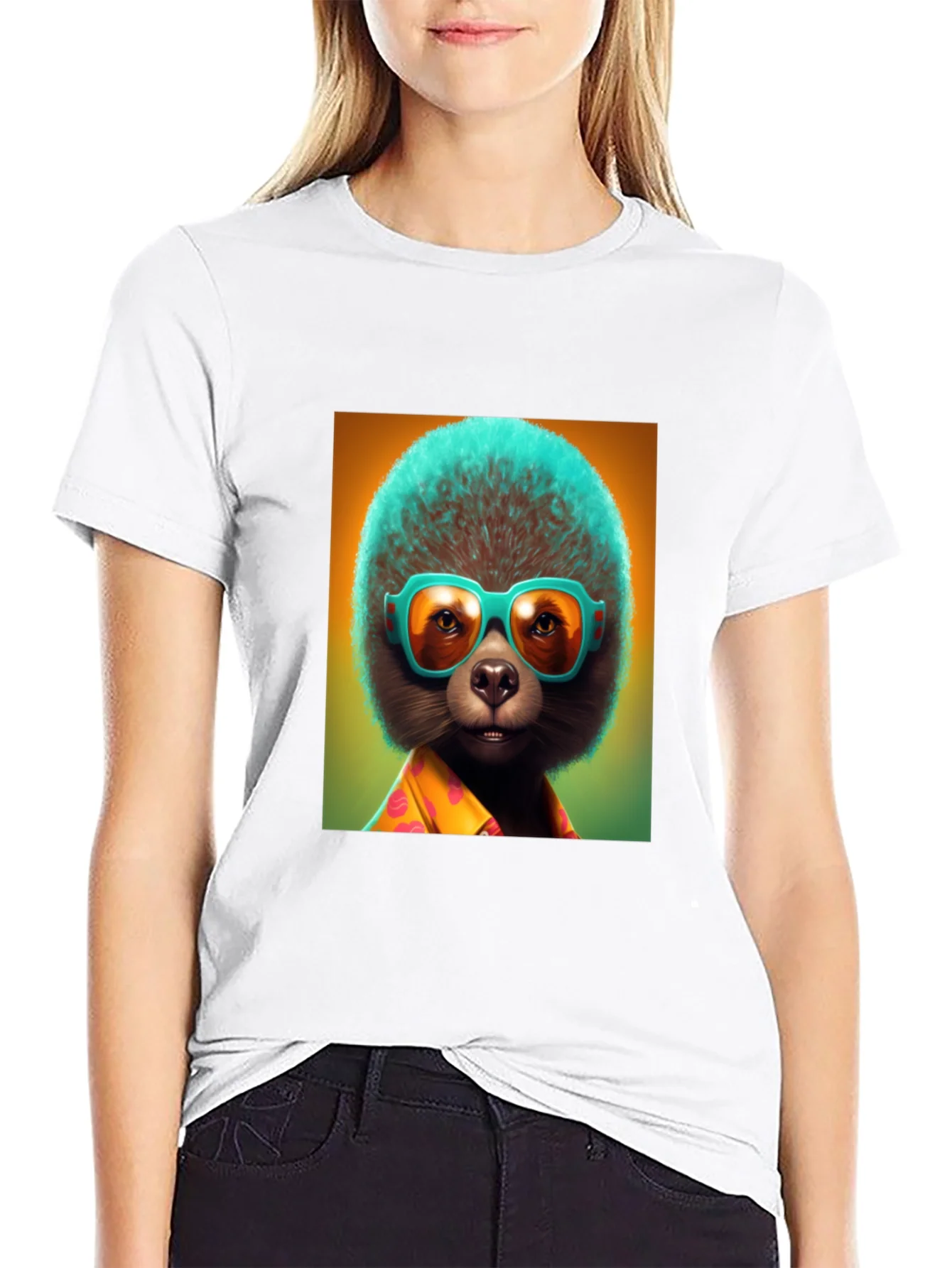 Rebbecca Cool Sloth Tee: Tropical Vibes