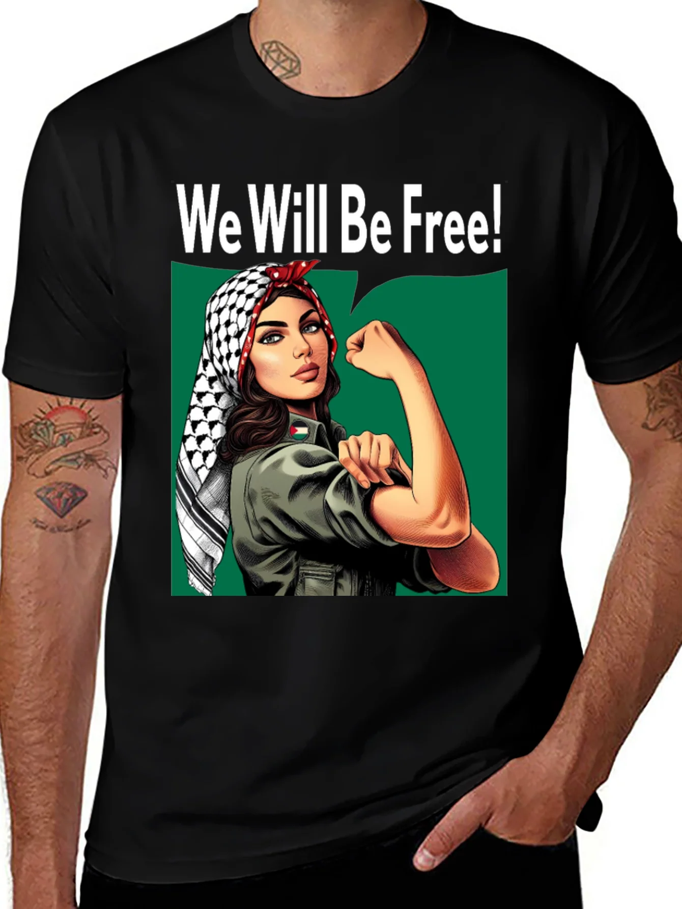 Camiseta Negra We Will Be Free!