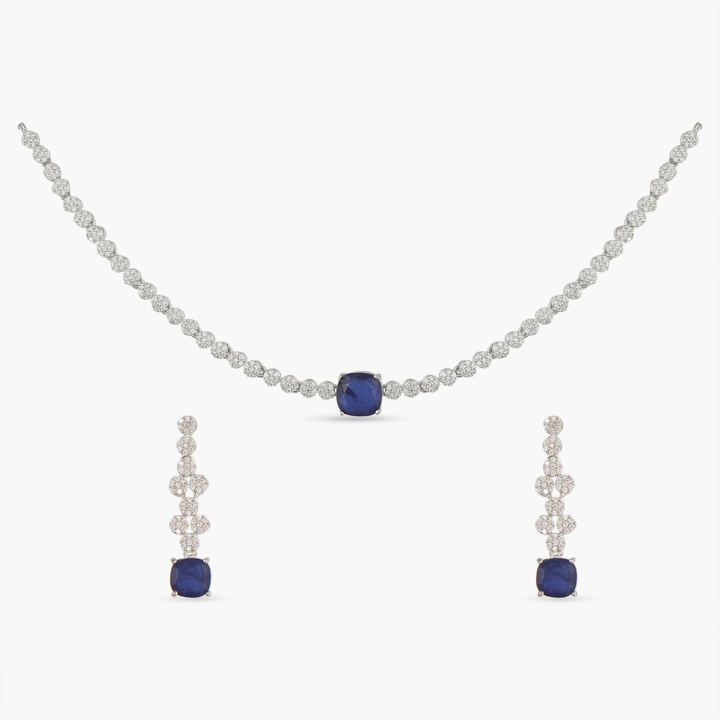Star Shine CZ Necklace Set
