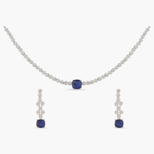 Star Shine CZ Necklace Set