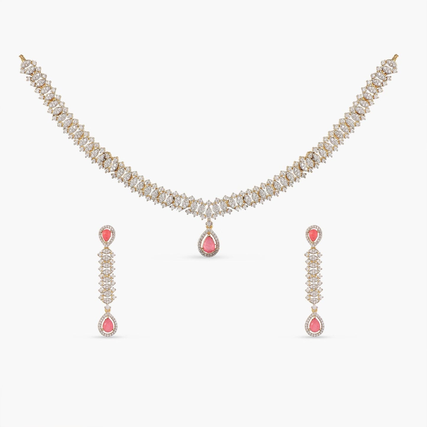 Radiant Shine CZ Necklace Set