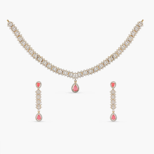 Radiant Shine CZ Necklace Set