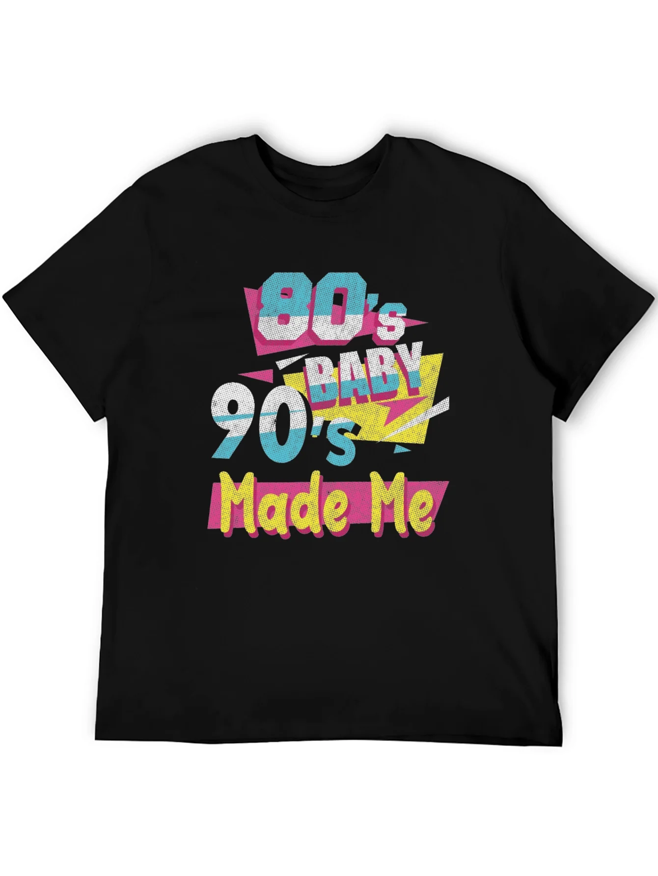 Camiseta Negra Estilo 80s/90s