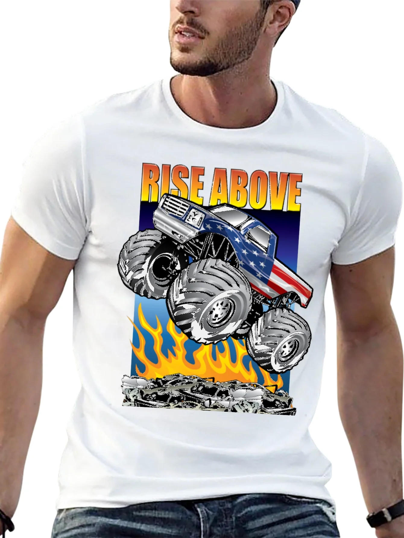 Rebbecca Rise Above Monster Truck T-Shirt