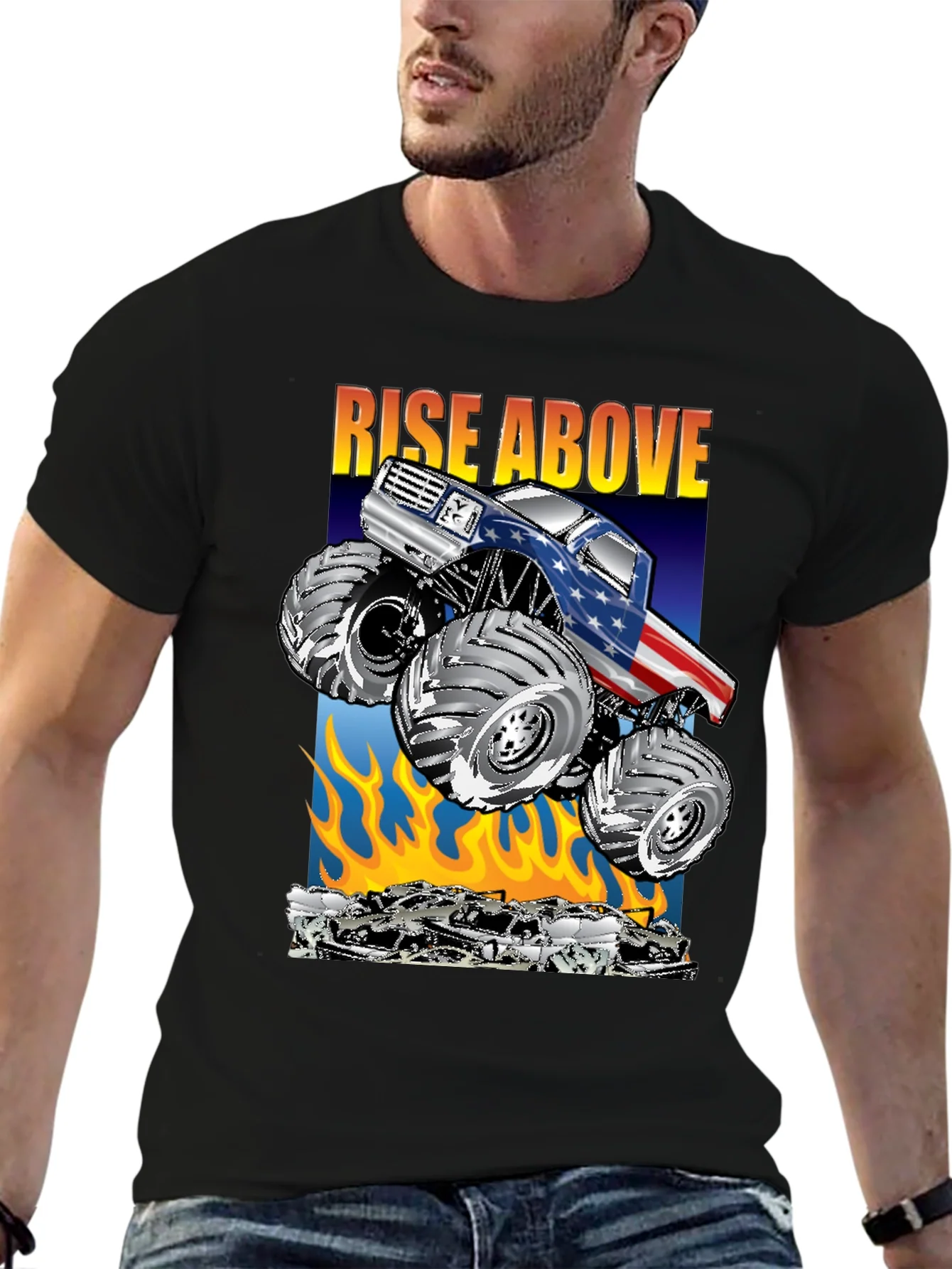 Rebbecca Rise Above Monster Truck T-Shirt