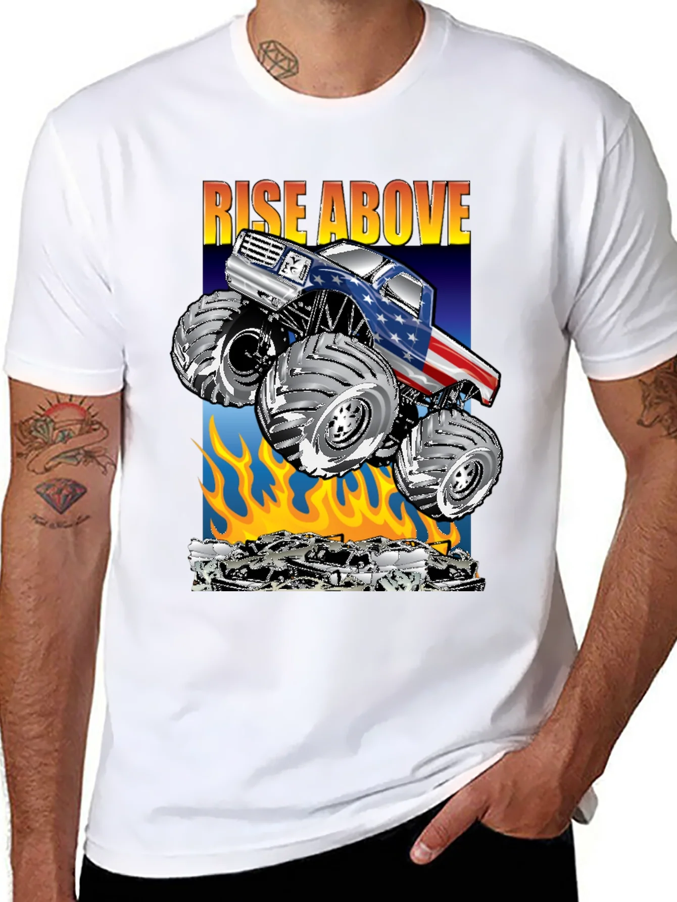 Rebbecca Rise Above Monster Truck T-Shirt