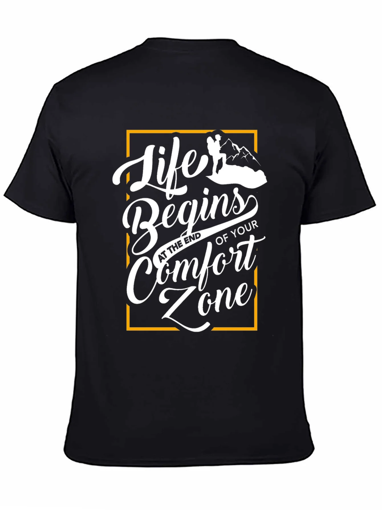 Rebbecca Life Begins Comfort Zone Graphic T-Shirt