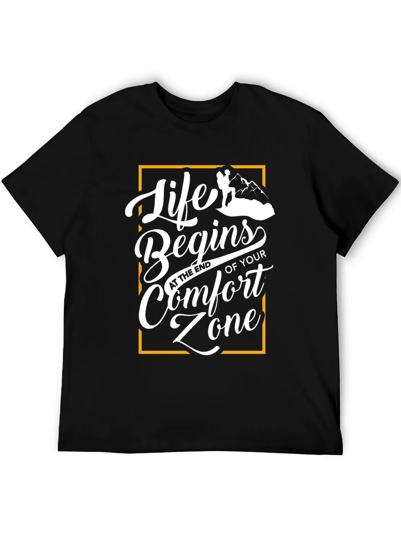 Rebbecca Life Begins Comfort Zone Graphic T-Shirt