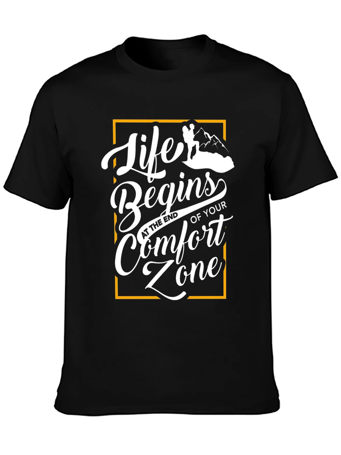 Rebbecca Life Begins Comfort Zone Graphic T-Shirt