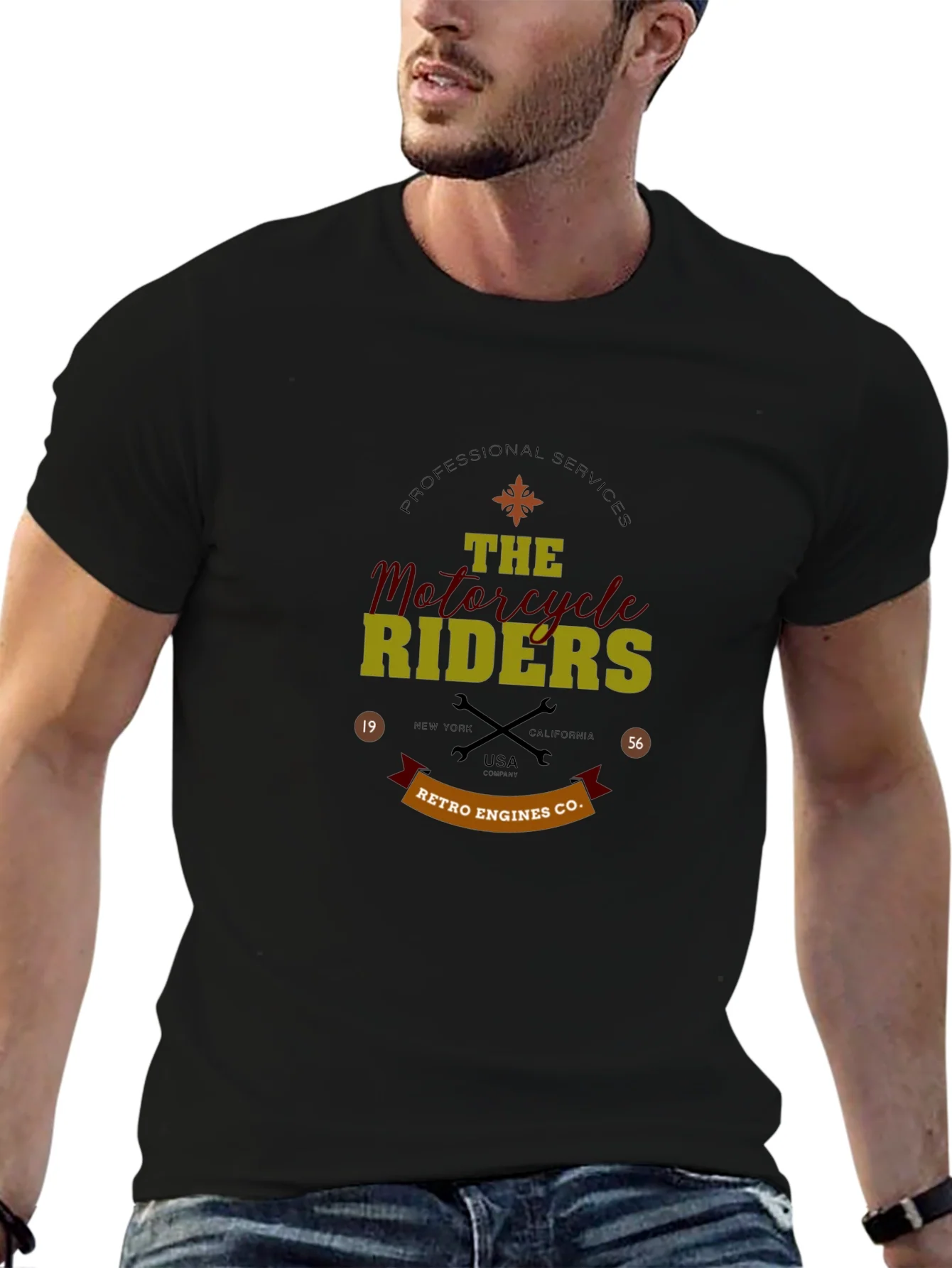 Rebbecca Retro Motorcycle Riders Graphic T-Shirt