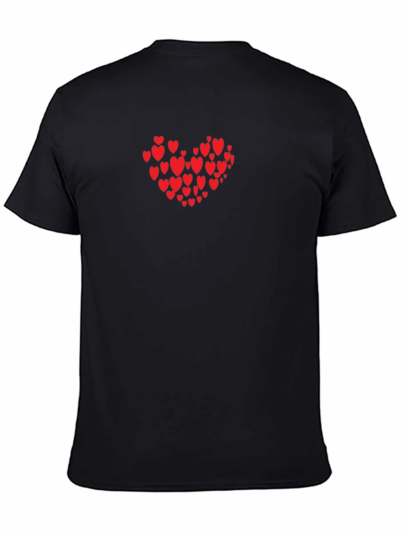 Camiseta Negra Coraz¨®n Rojo Amor