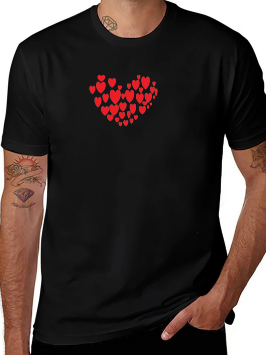 Camiseta Negra Coraz¨®n Rojo Amor