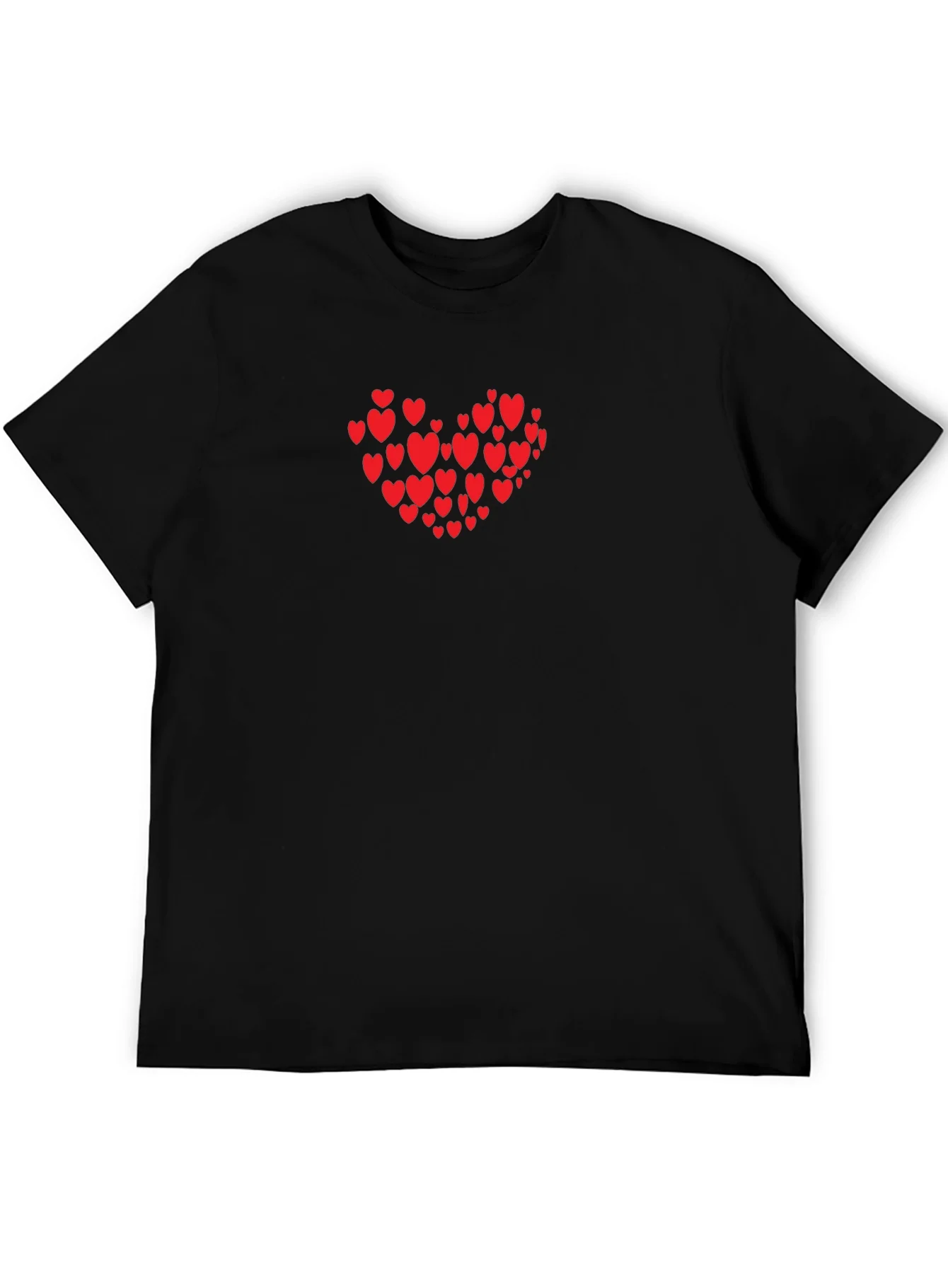 Camiseta Negra Coraz¨®n Rojo Amor
