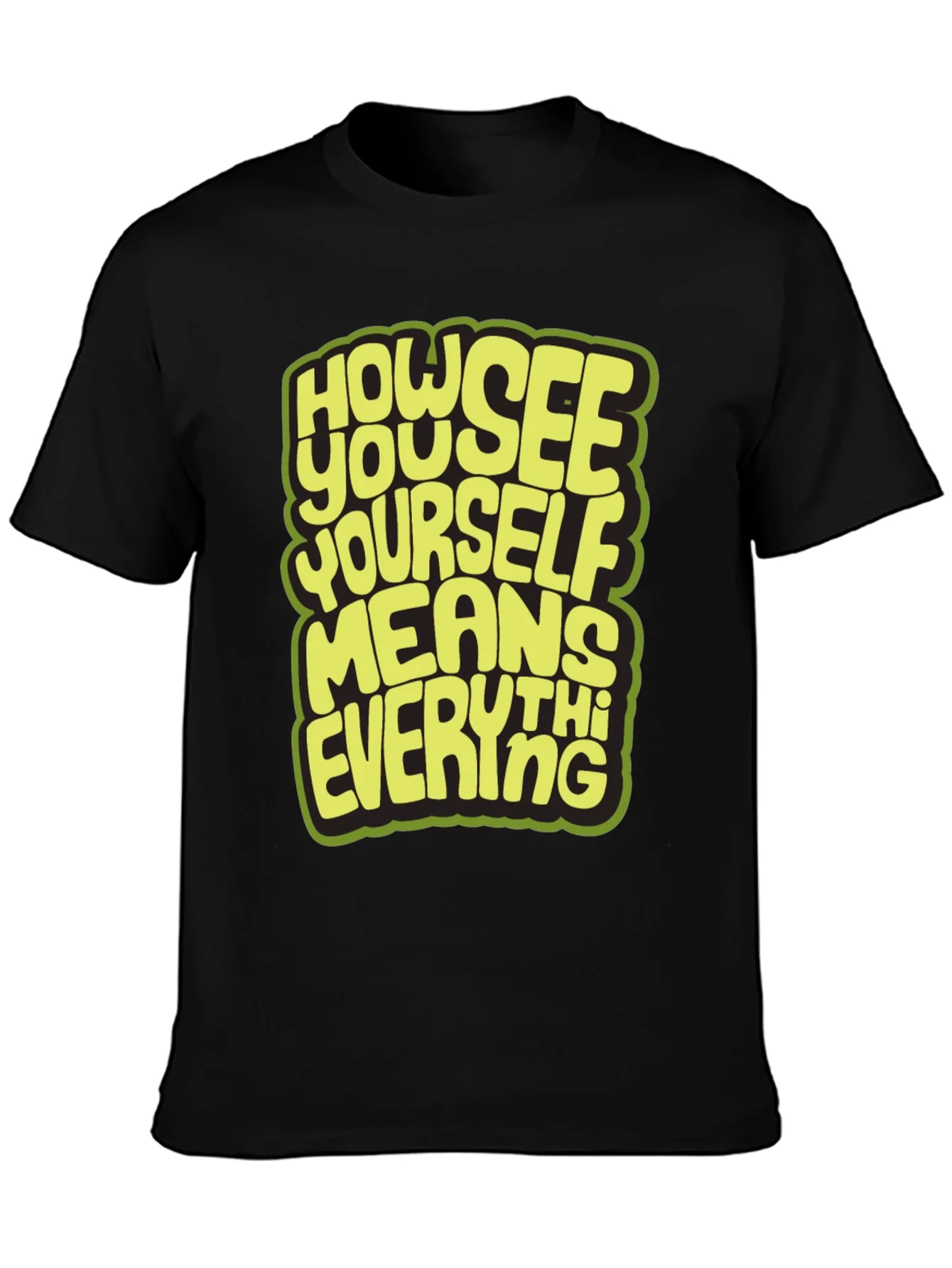 Camiseta Negra con Dise?o Inspirador