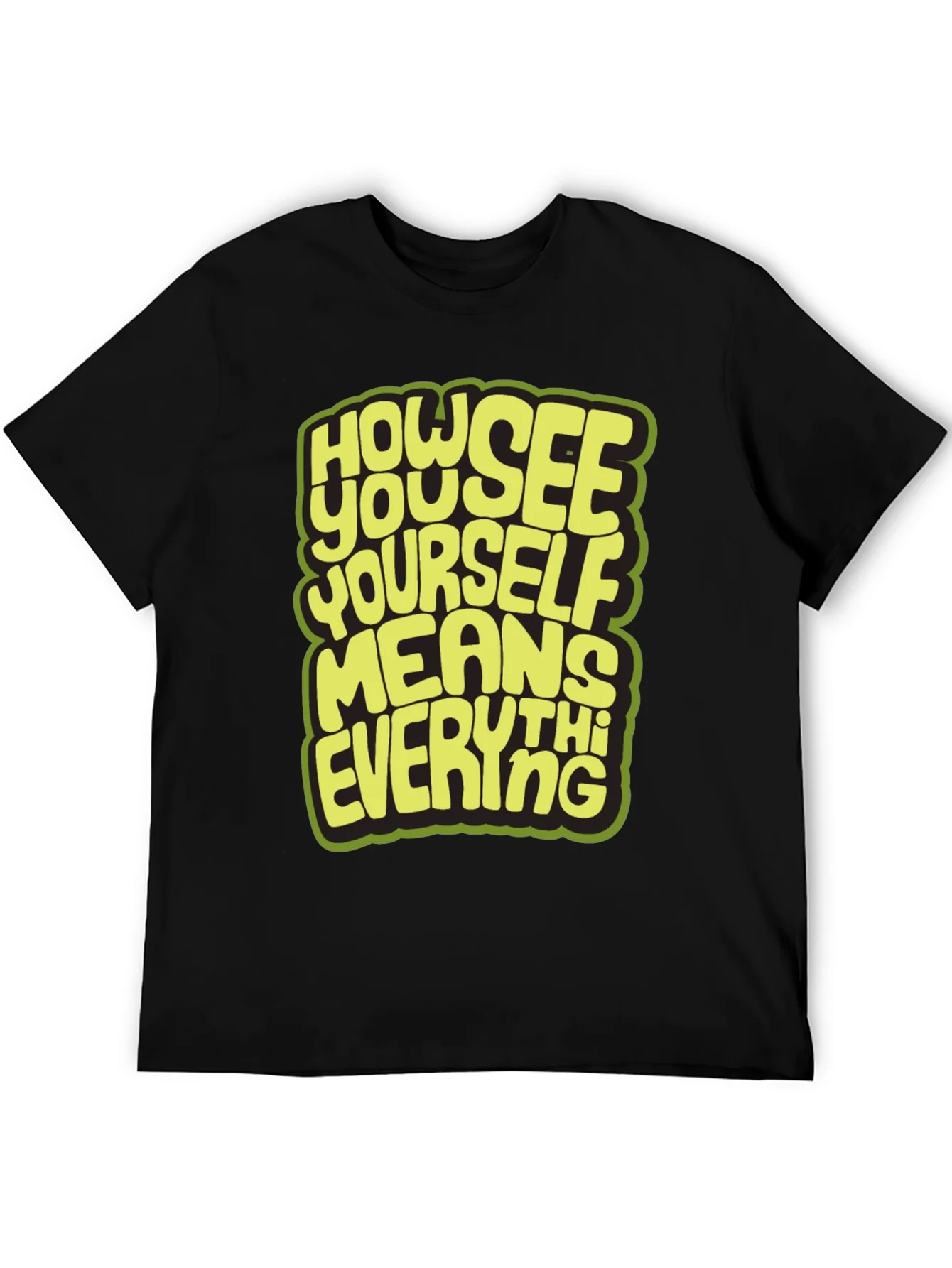 Camiseta Negra con Dise?o Inspirador