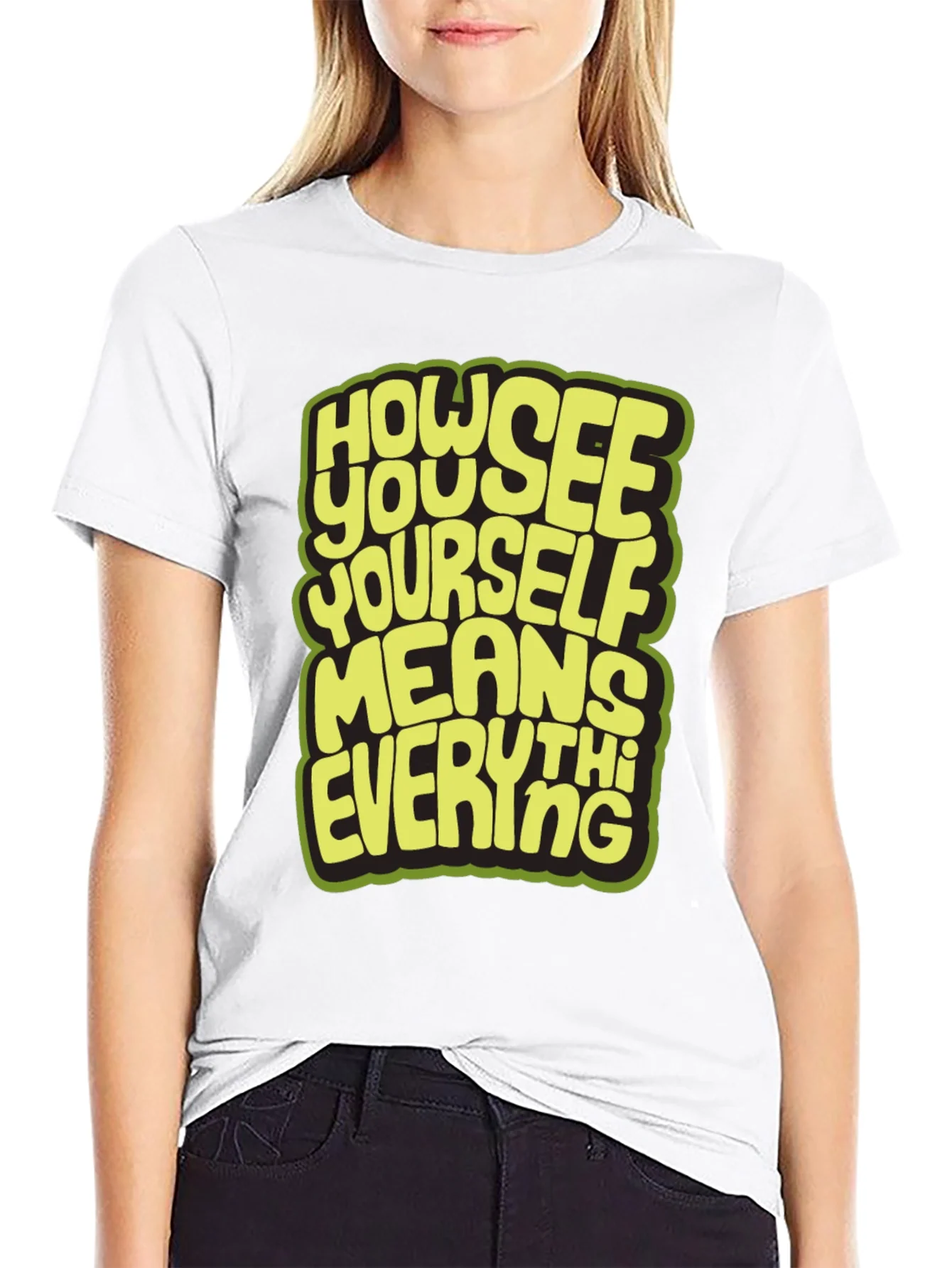 Camiseta Negra con Dise?o Inspirador